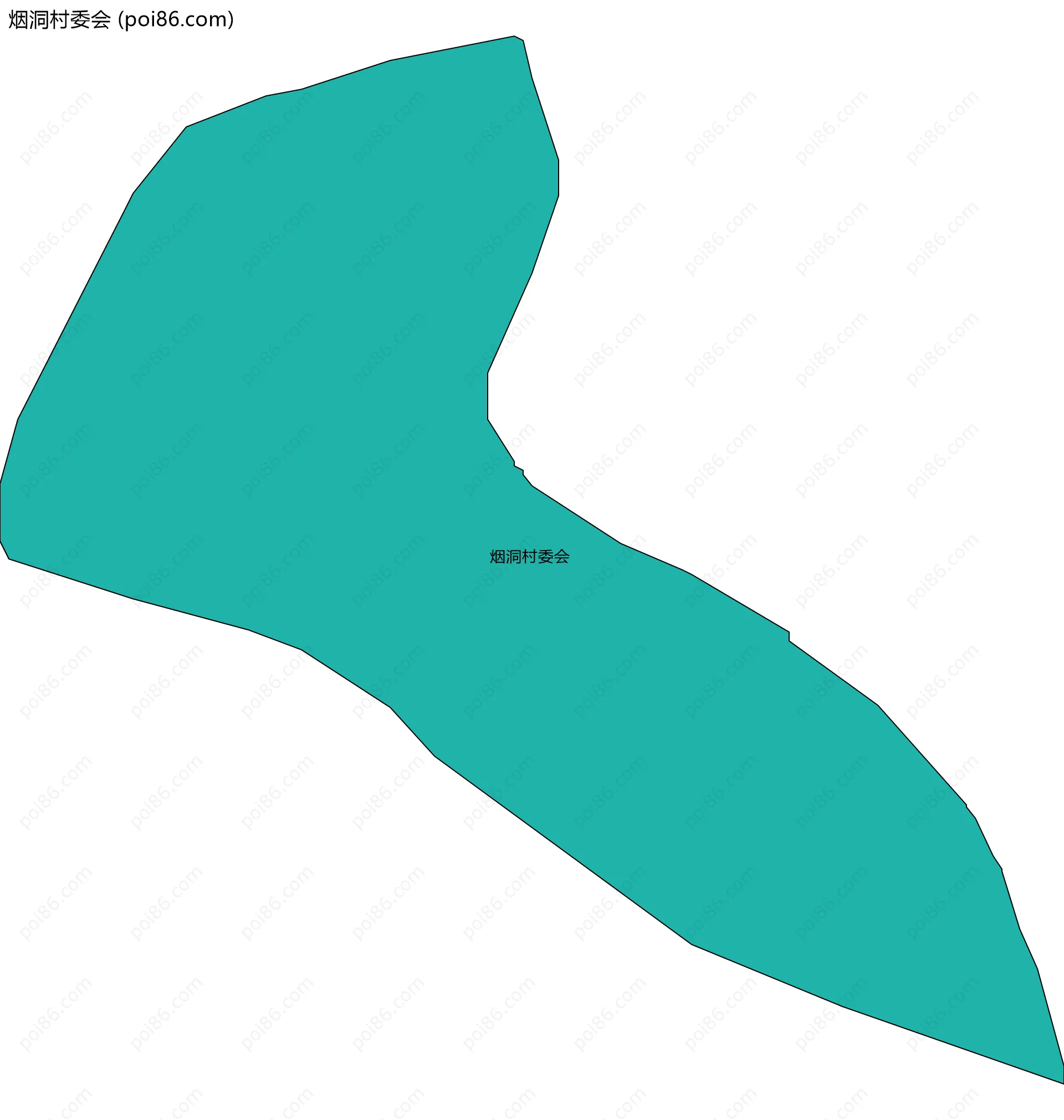 烟洞村委会边界地图