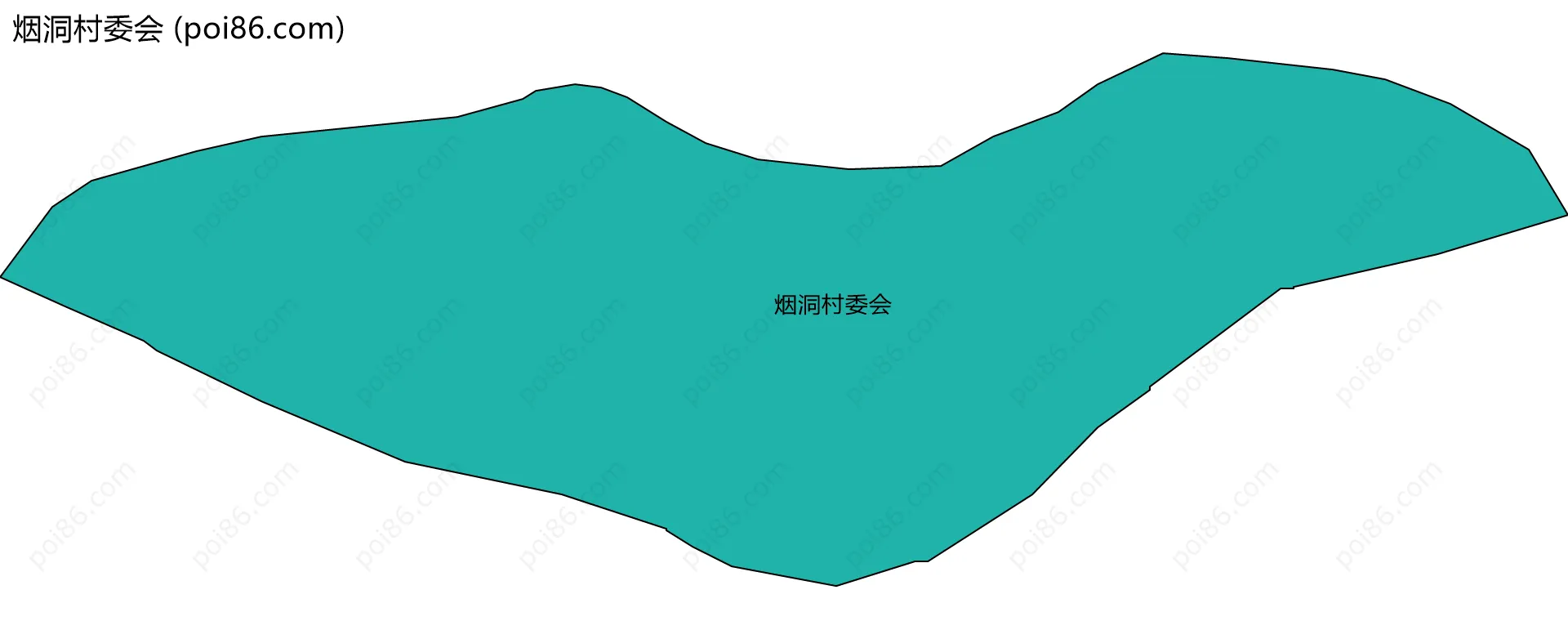 烟洞村委会边界地图