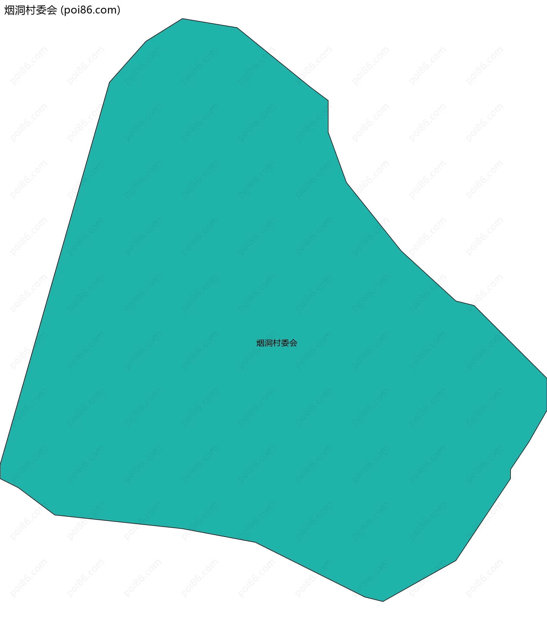 烟洞村委会边界地图