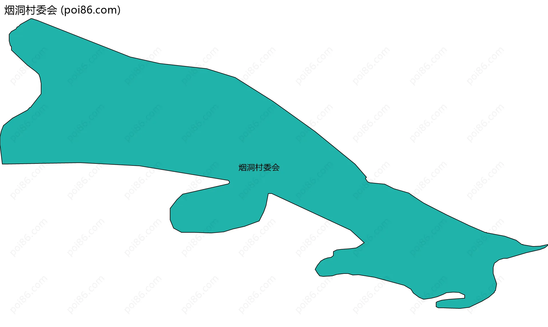 烟洞村委会边界地图