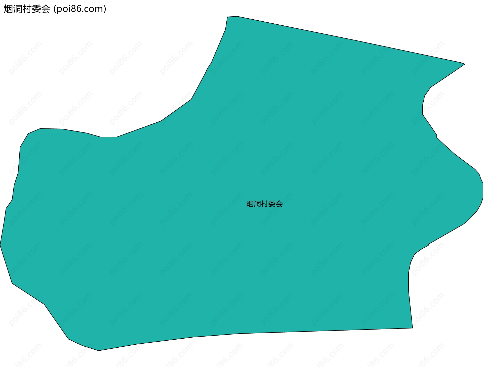 烟洞村委会边界地图