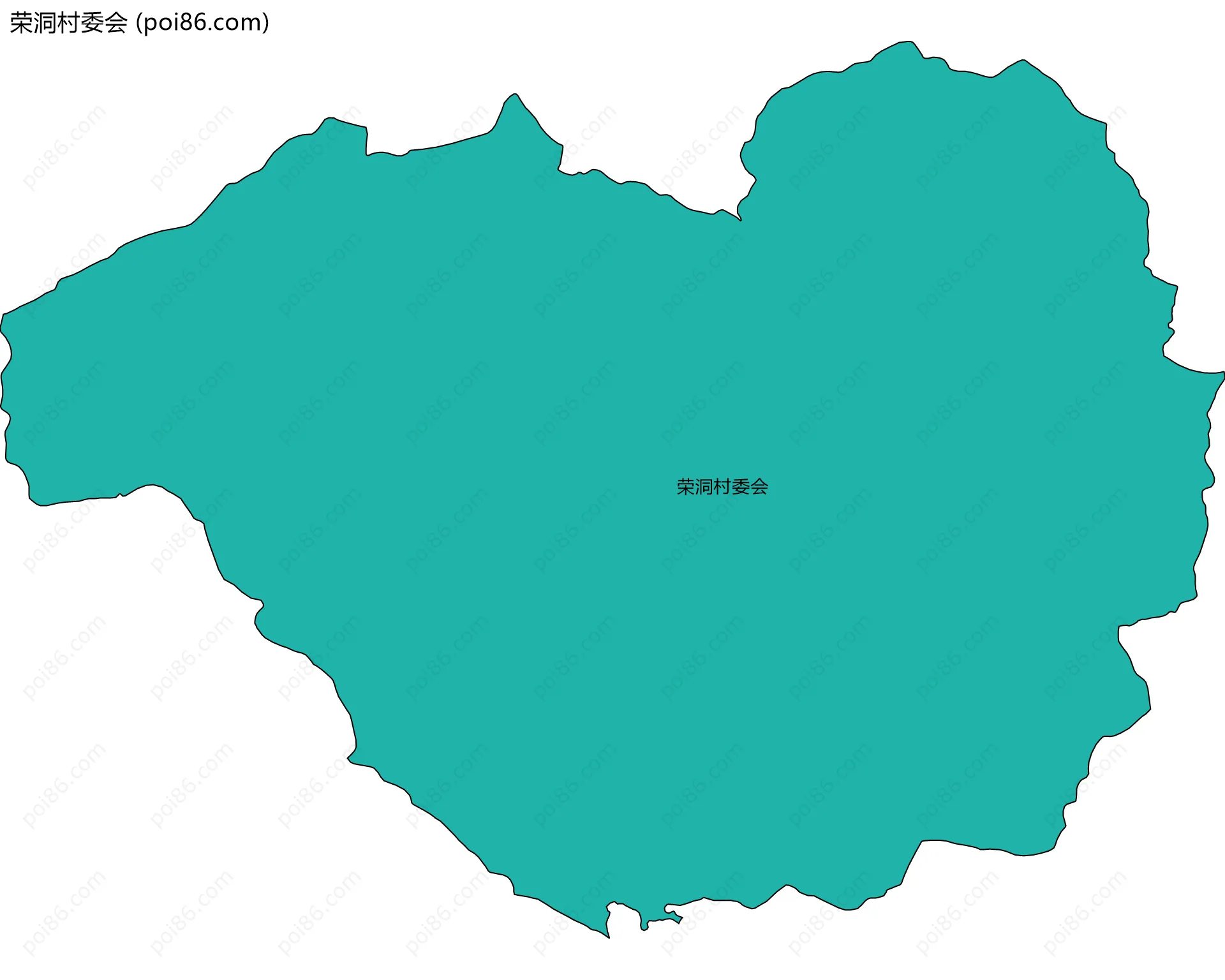 荣洞村委会边界地图