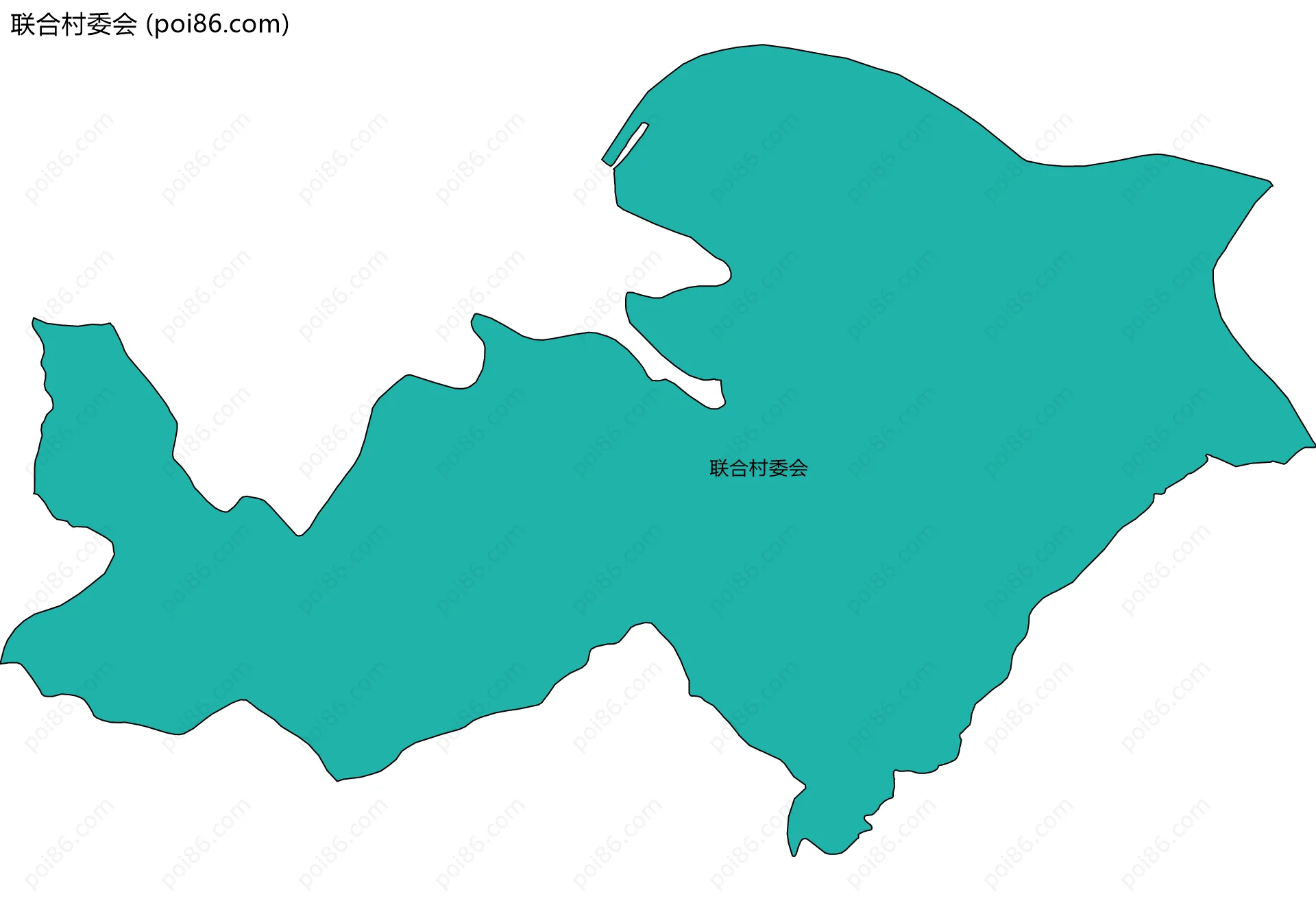 联合村委会边界地图