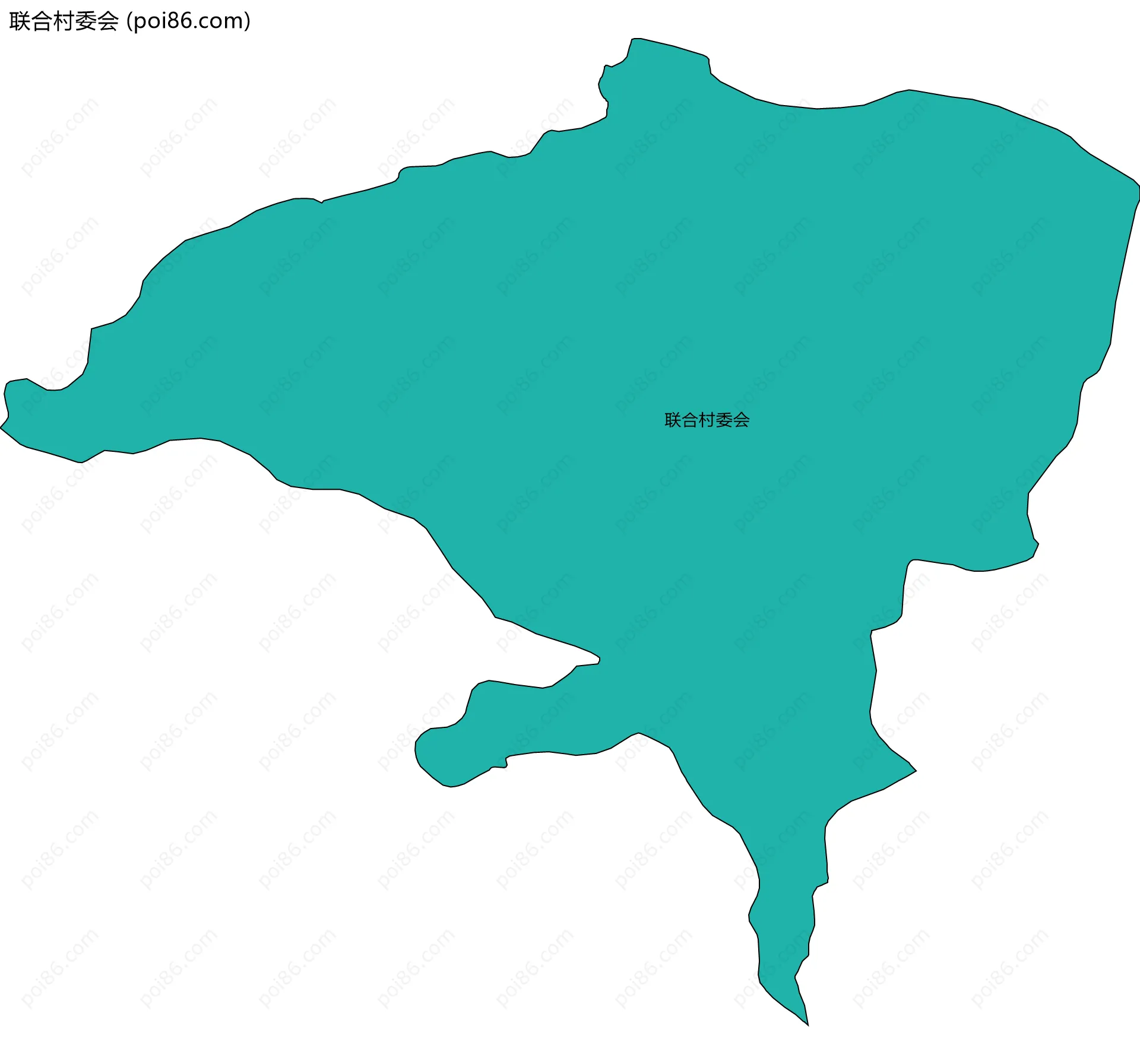 联合村委会边界地图