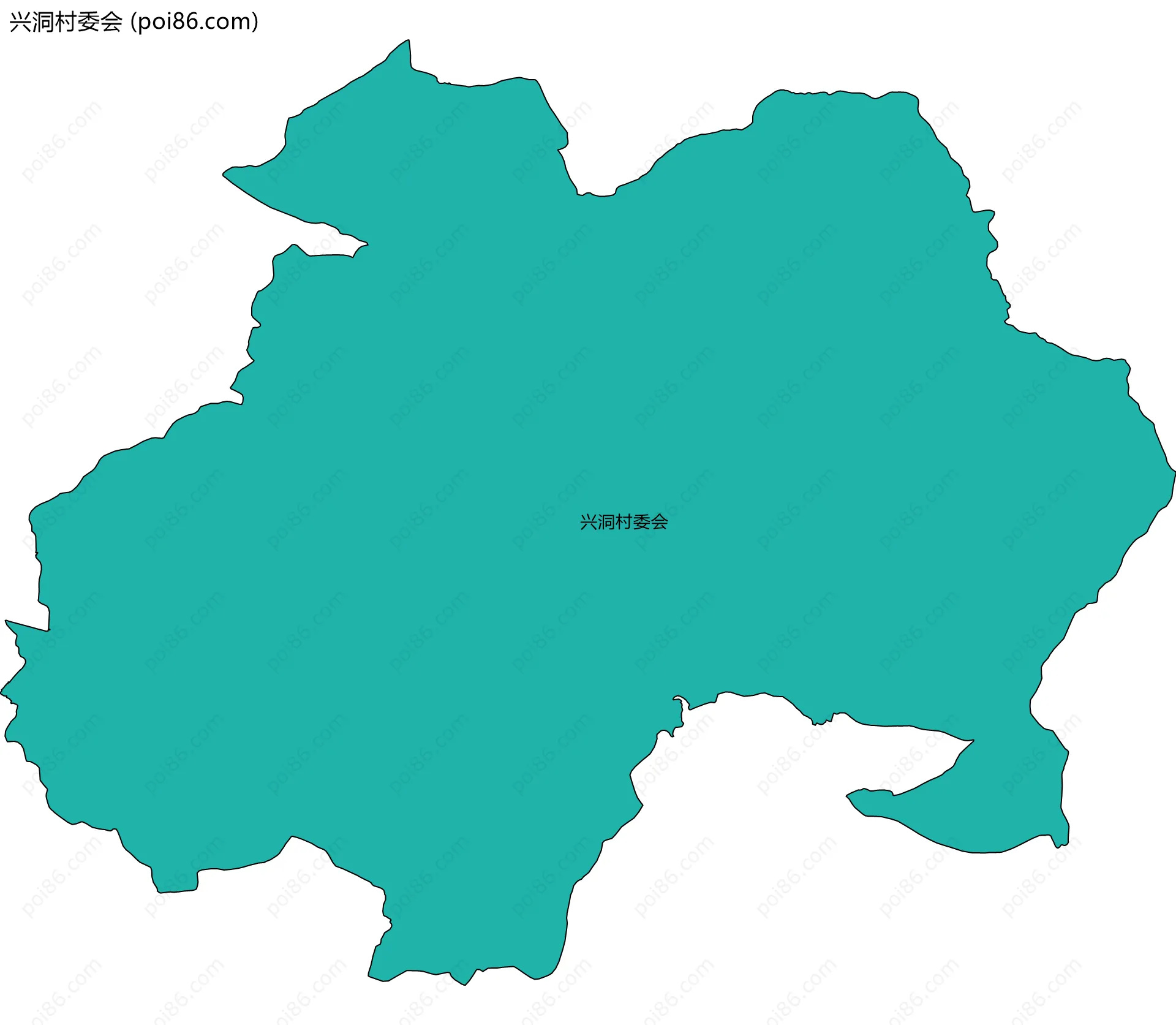 兴洞村委会边界地图