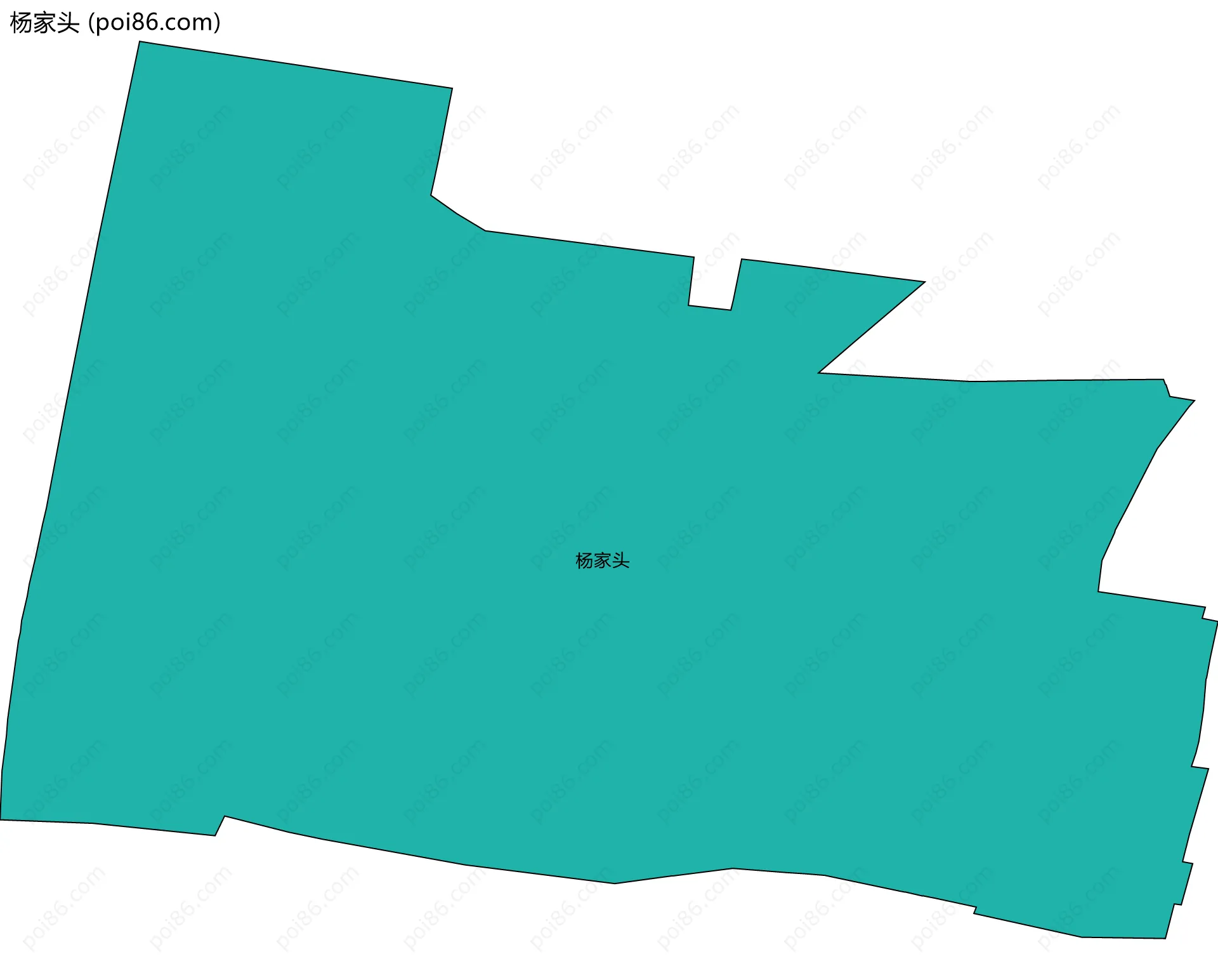 杨家头边界地图