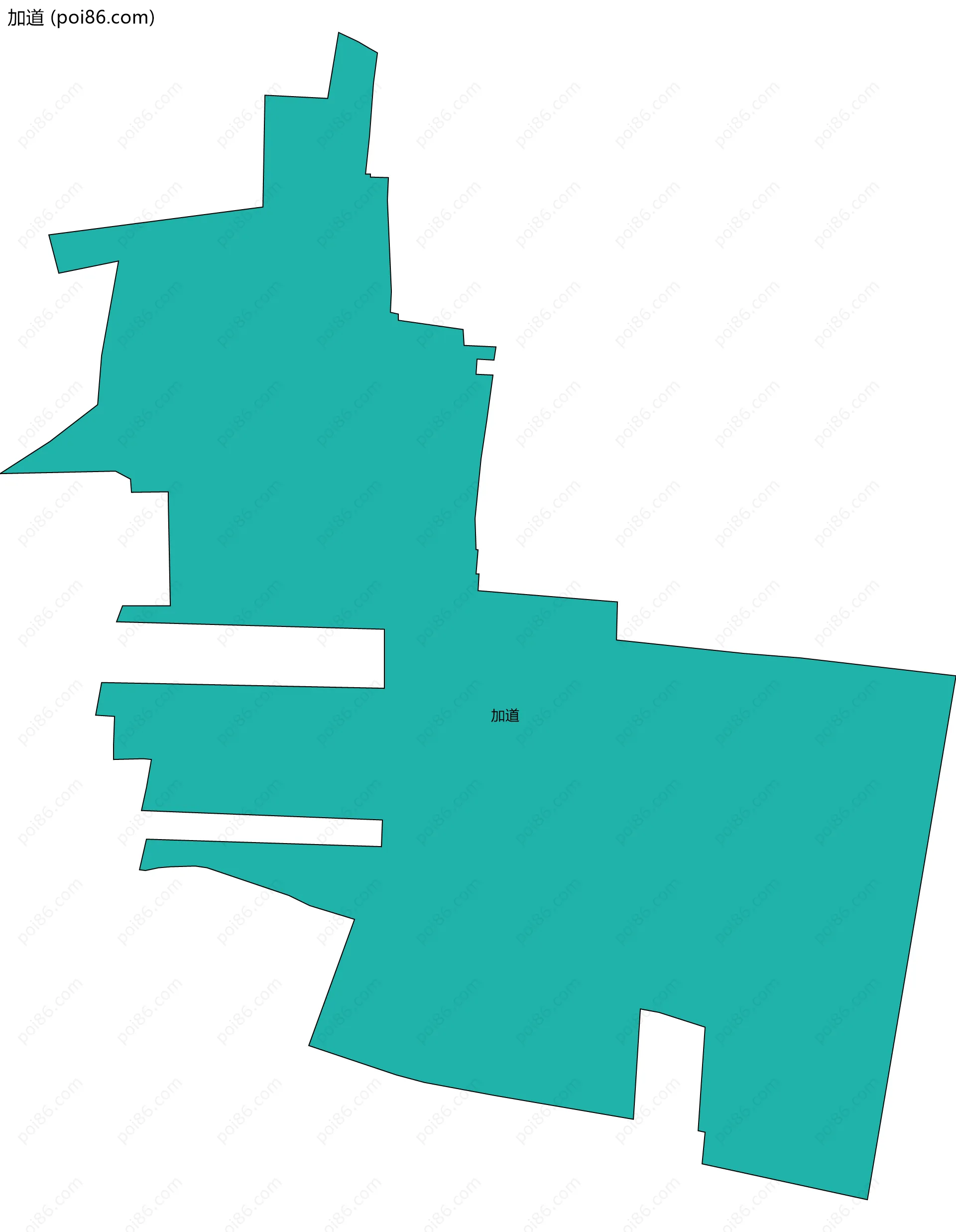 加道边界地图