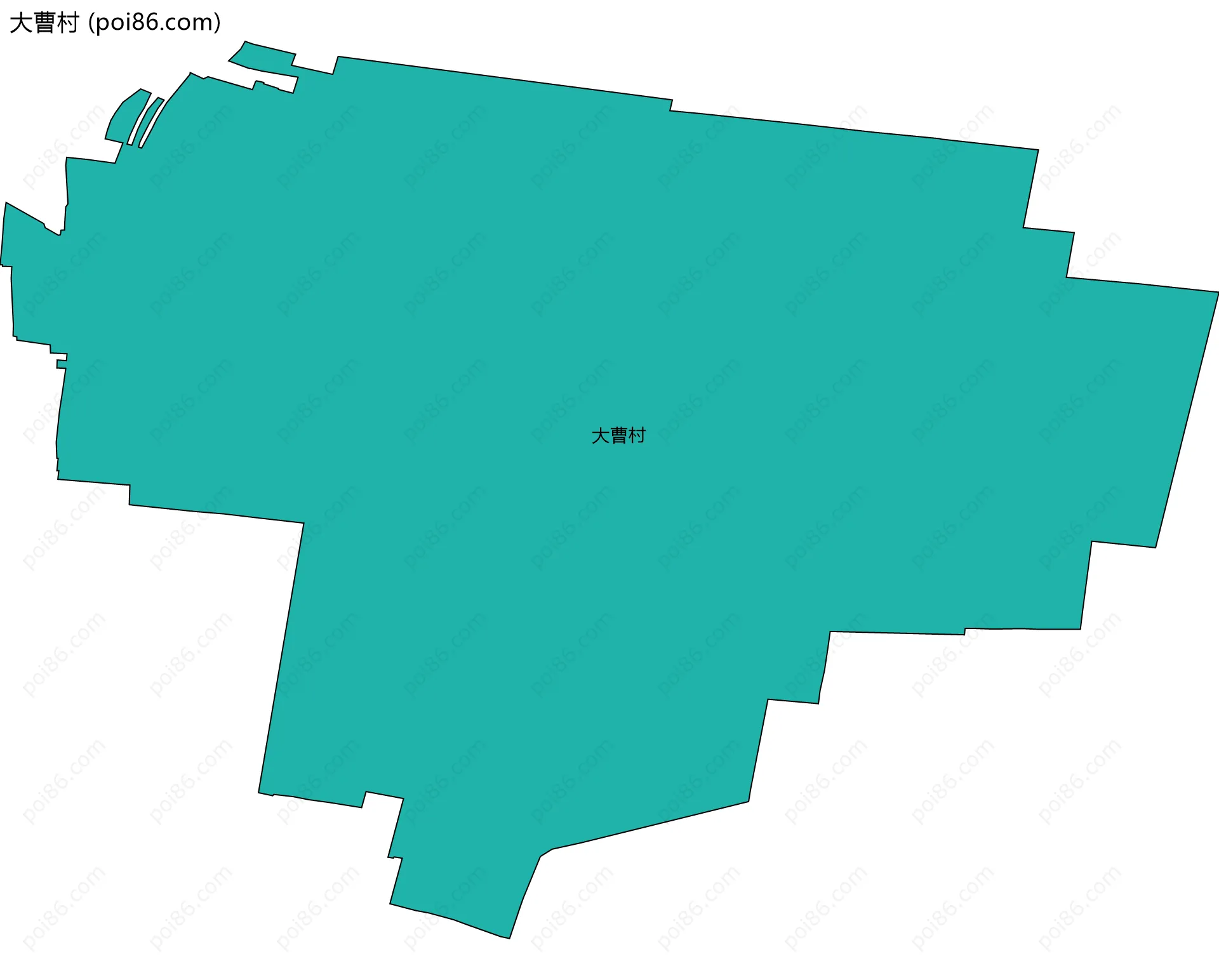 大曹村边界地图