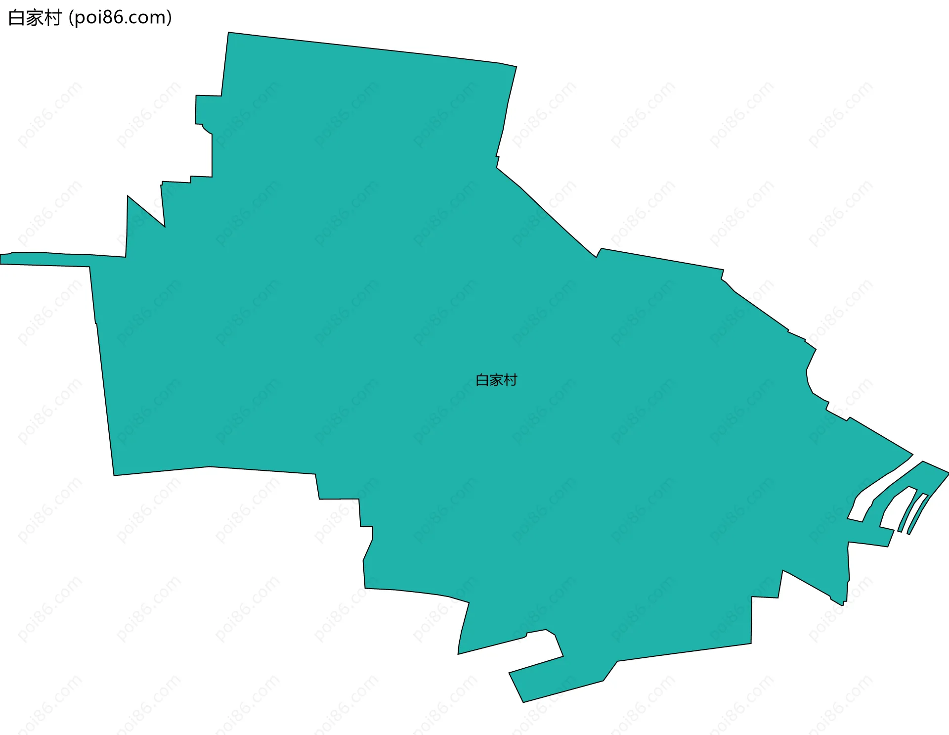 白家村边界地图