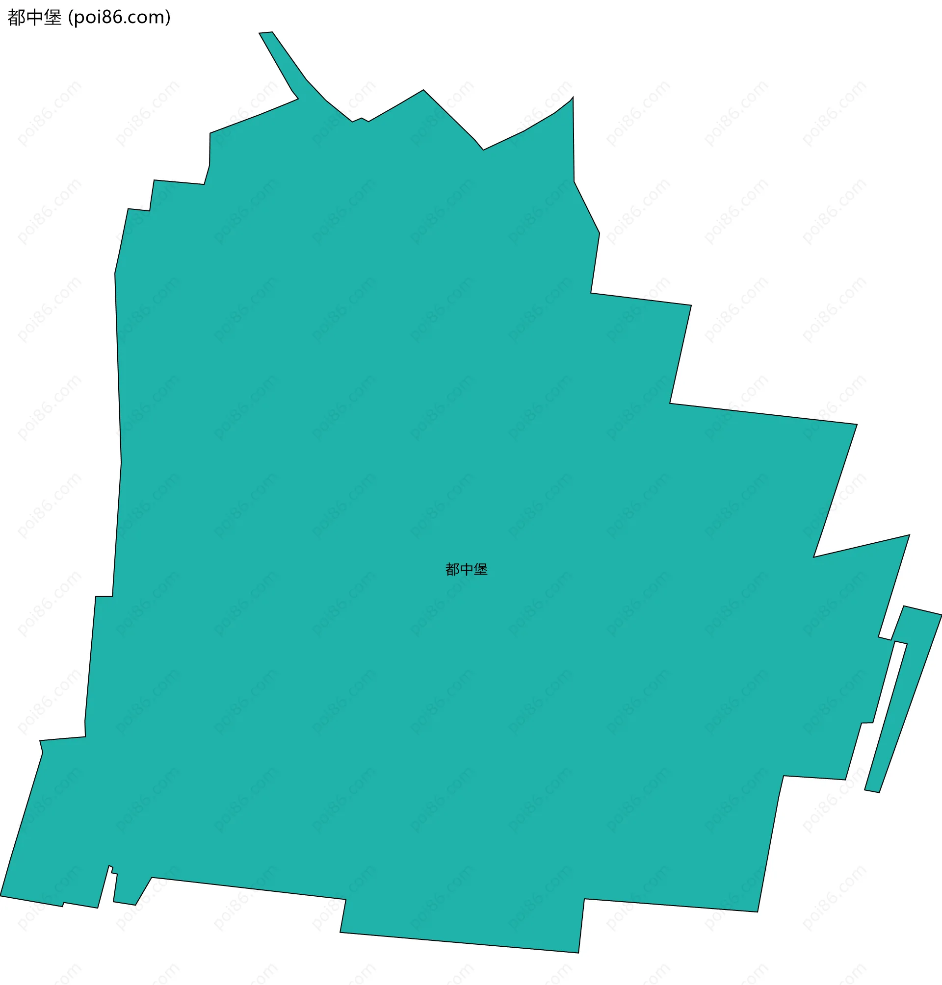 都中堡边界地图