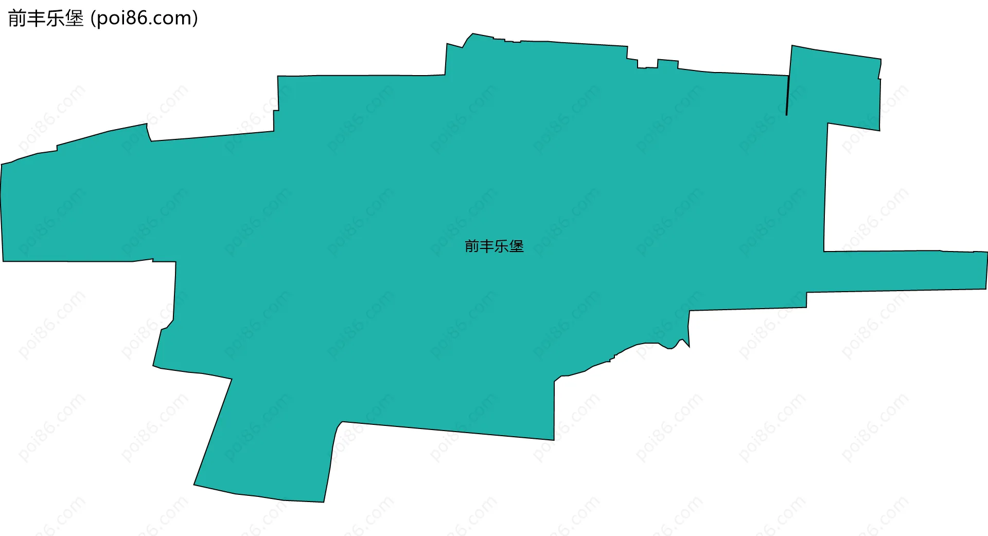 前丰乐堡边界地图