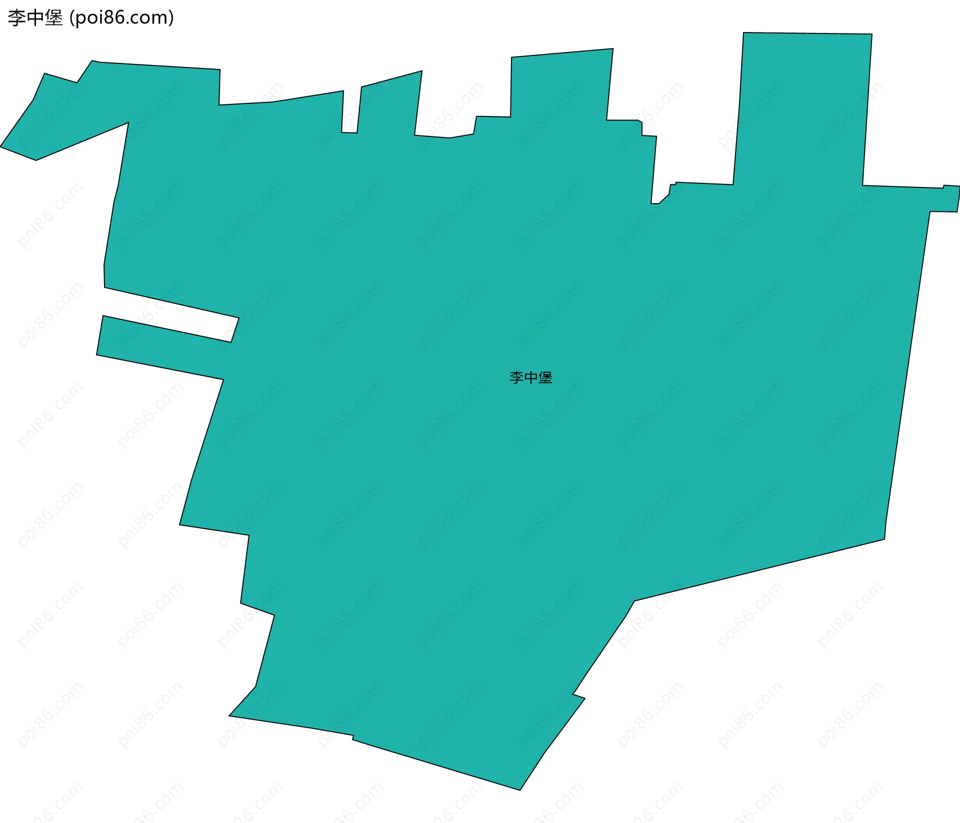 李中堡边界地图