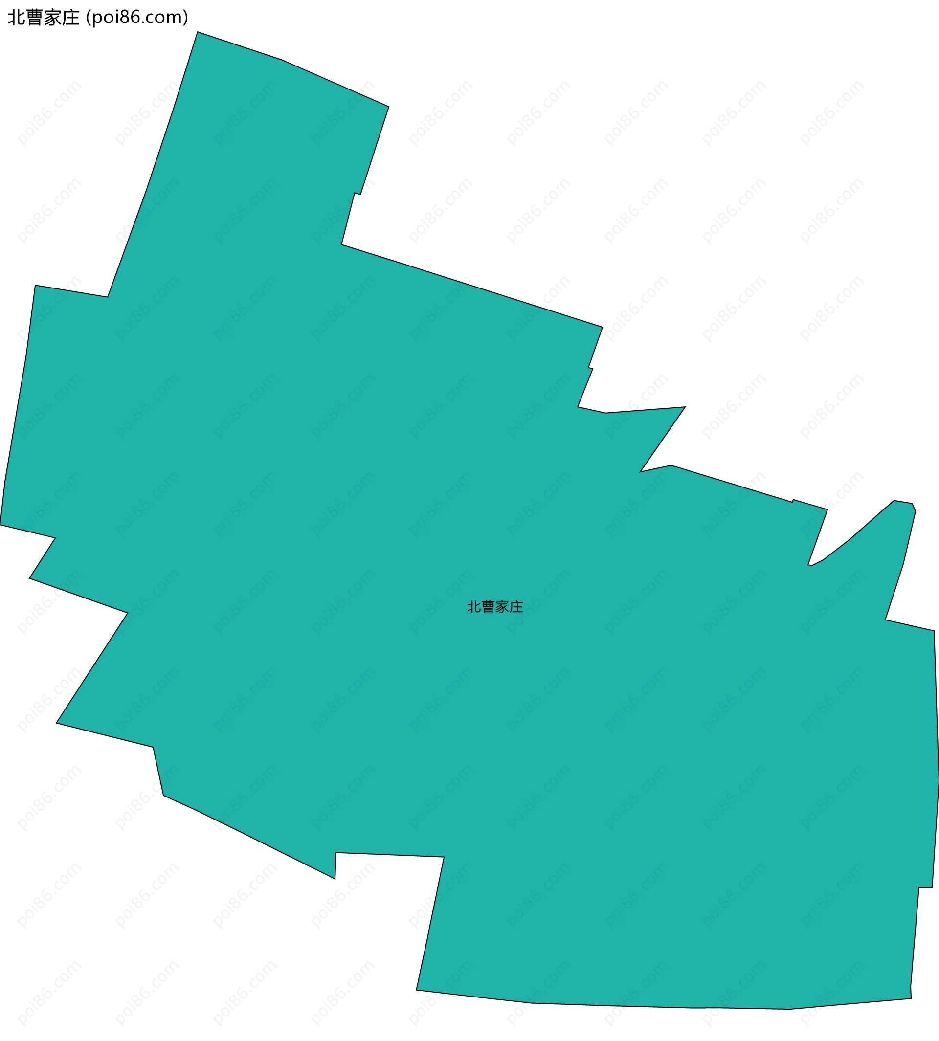 北曹家庄边界地图