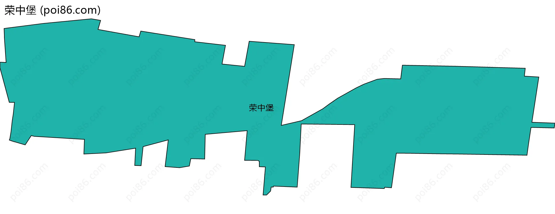 荣中堡边界地图