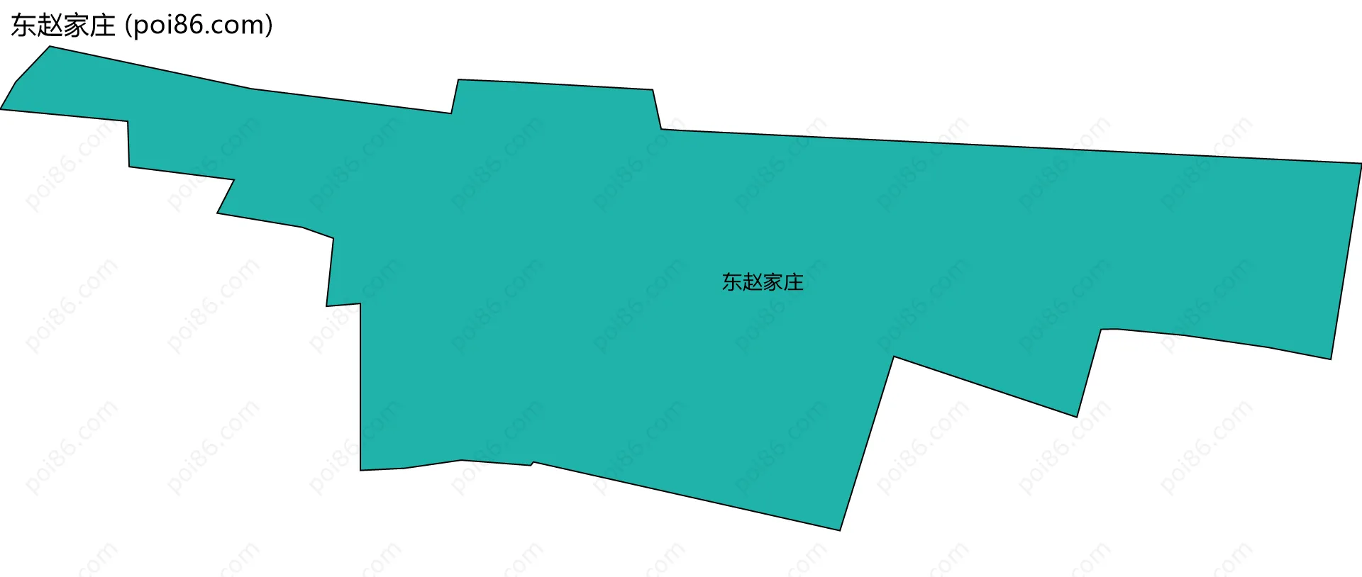 东赵家庄边界地图