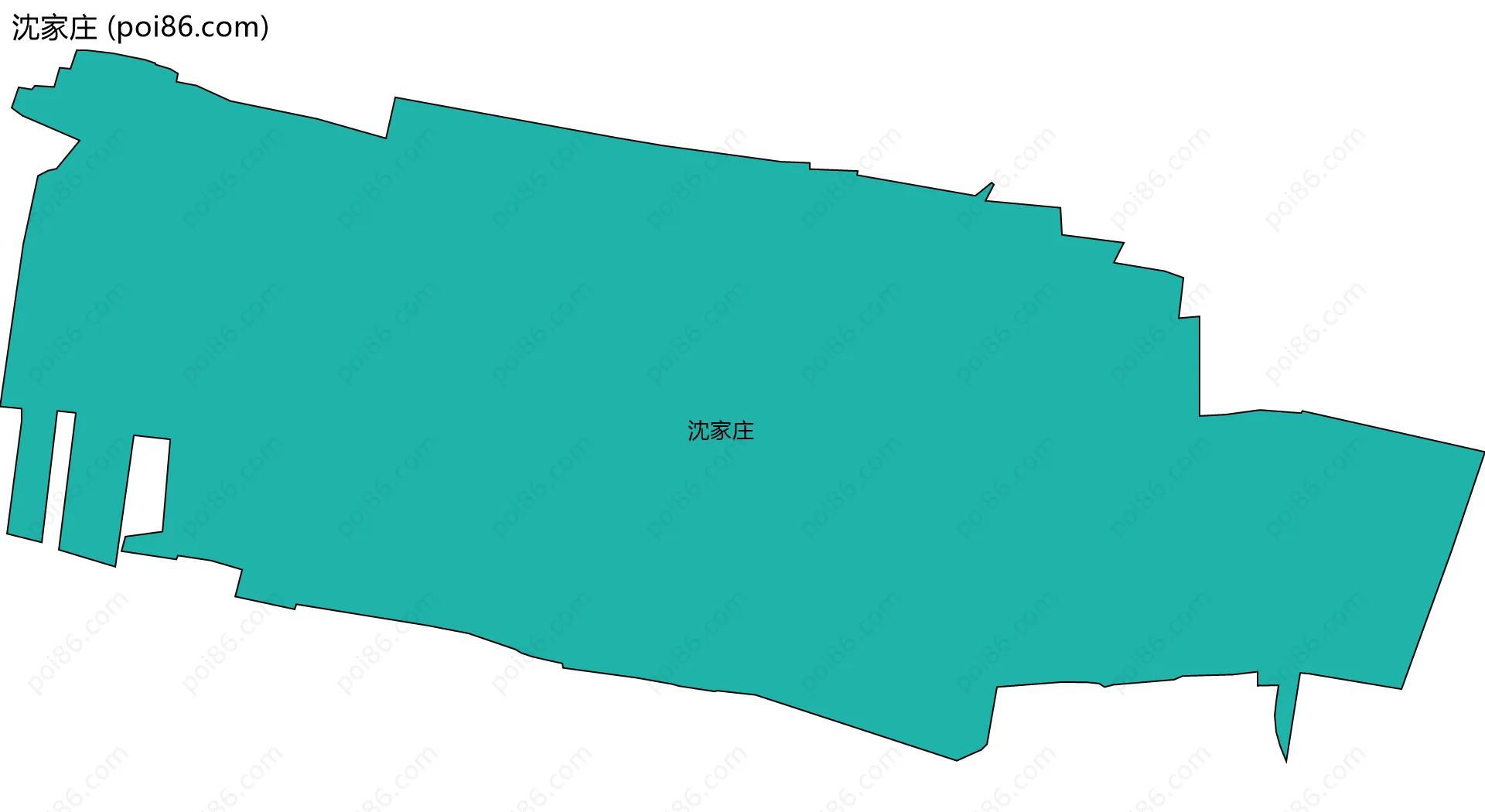 沈家庄边界地图