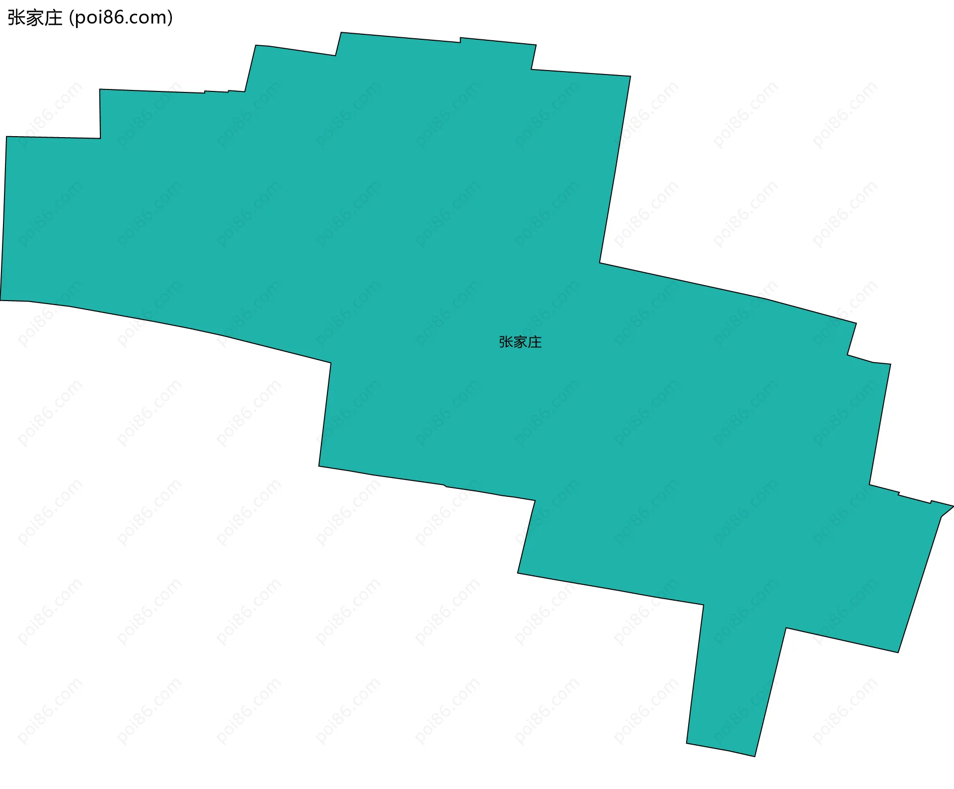 张家庄边界地图