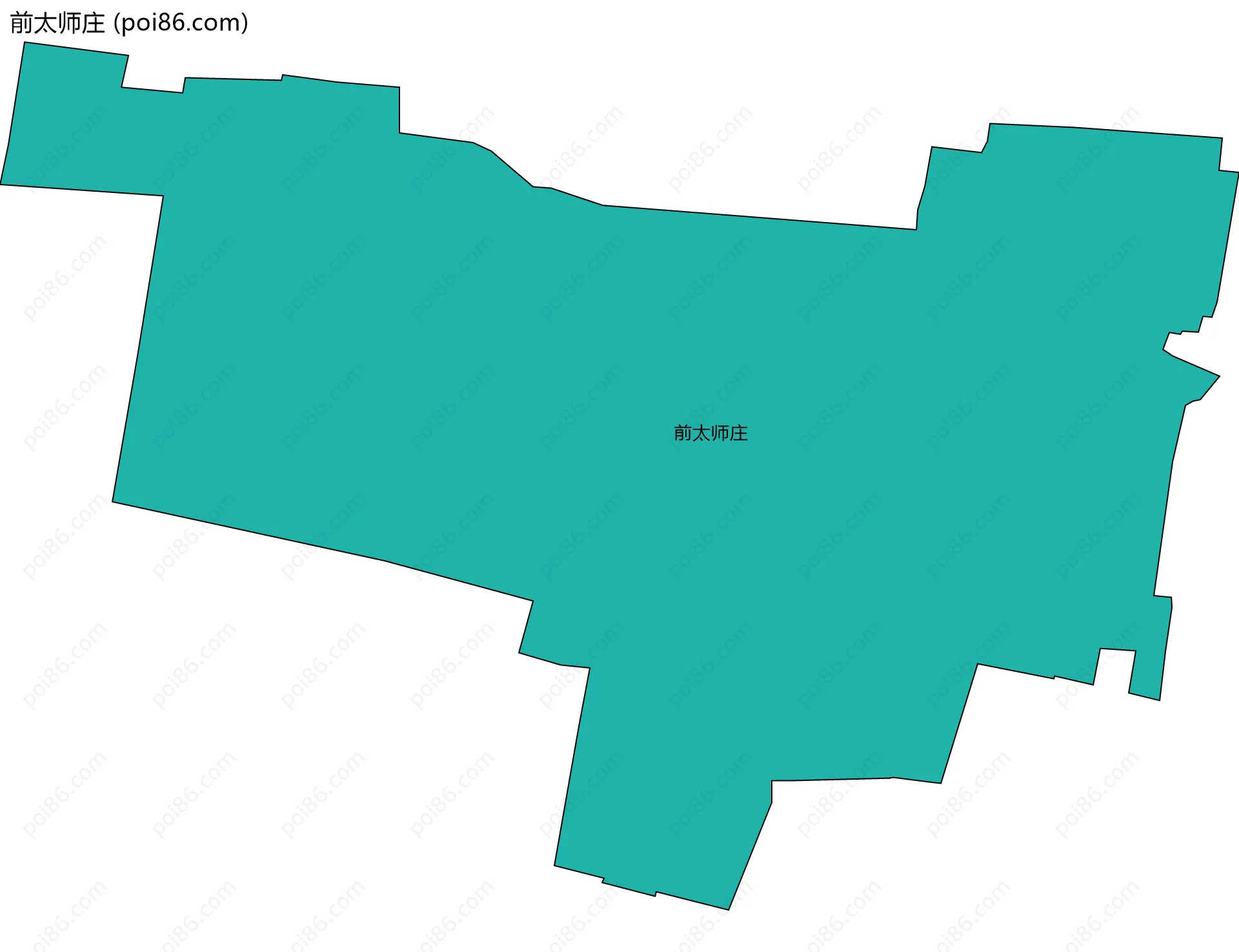 前太师庄边界地图