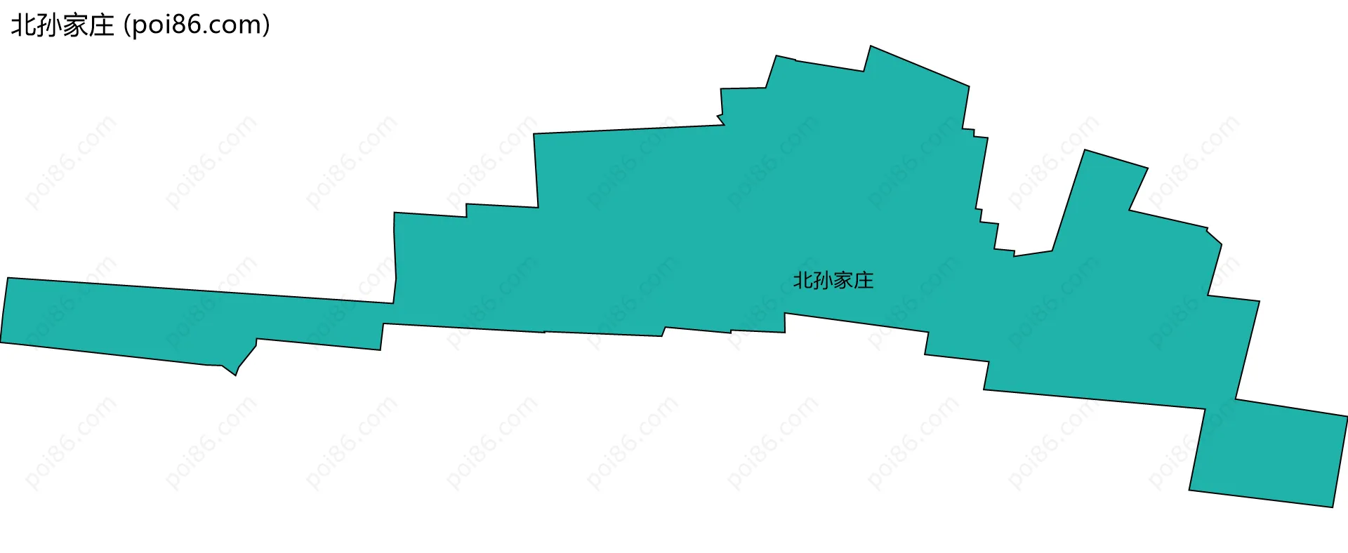 北孙家庄边界地图