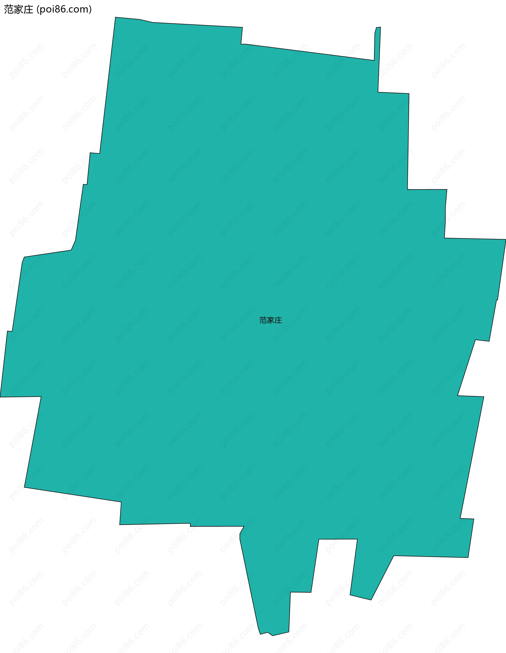 范家庄边界地图