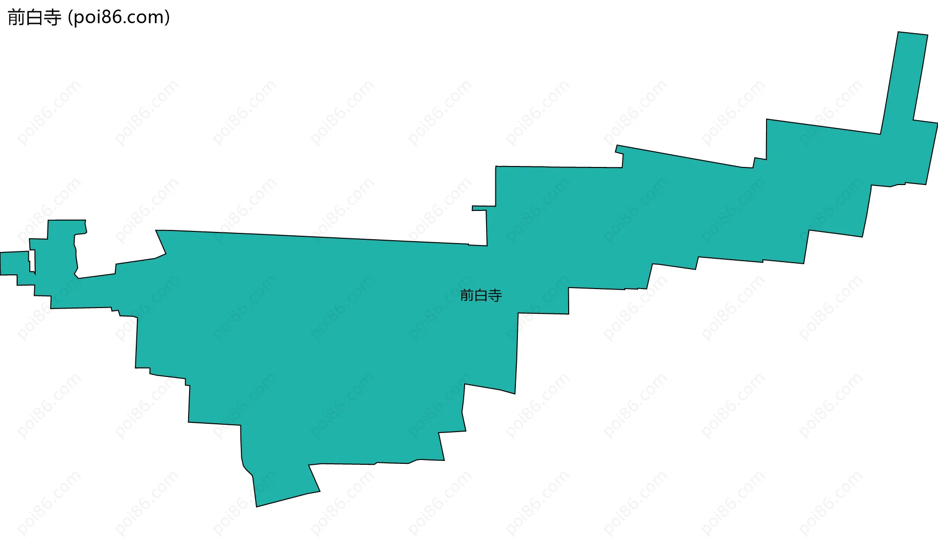 前白寺边界地图