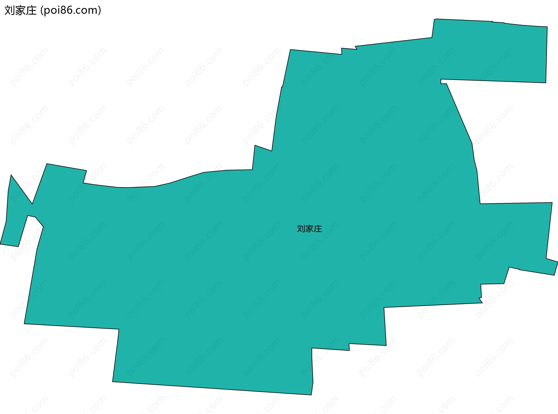 刘家庄边界地图
