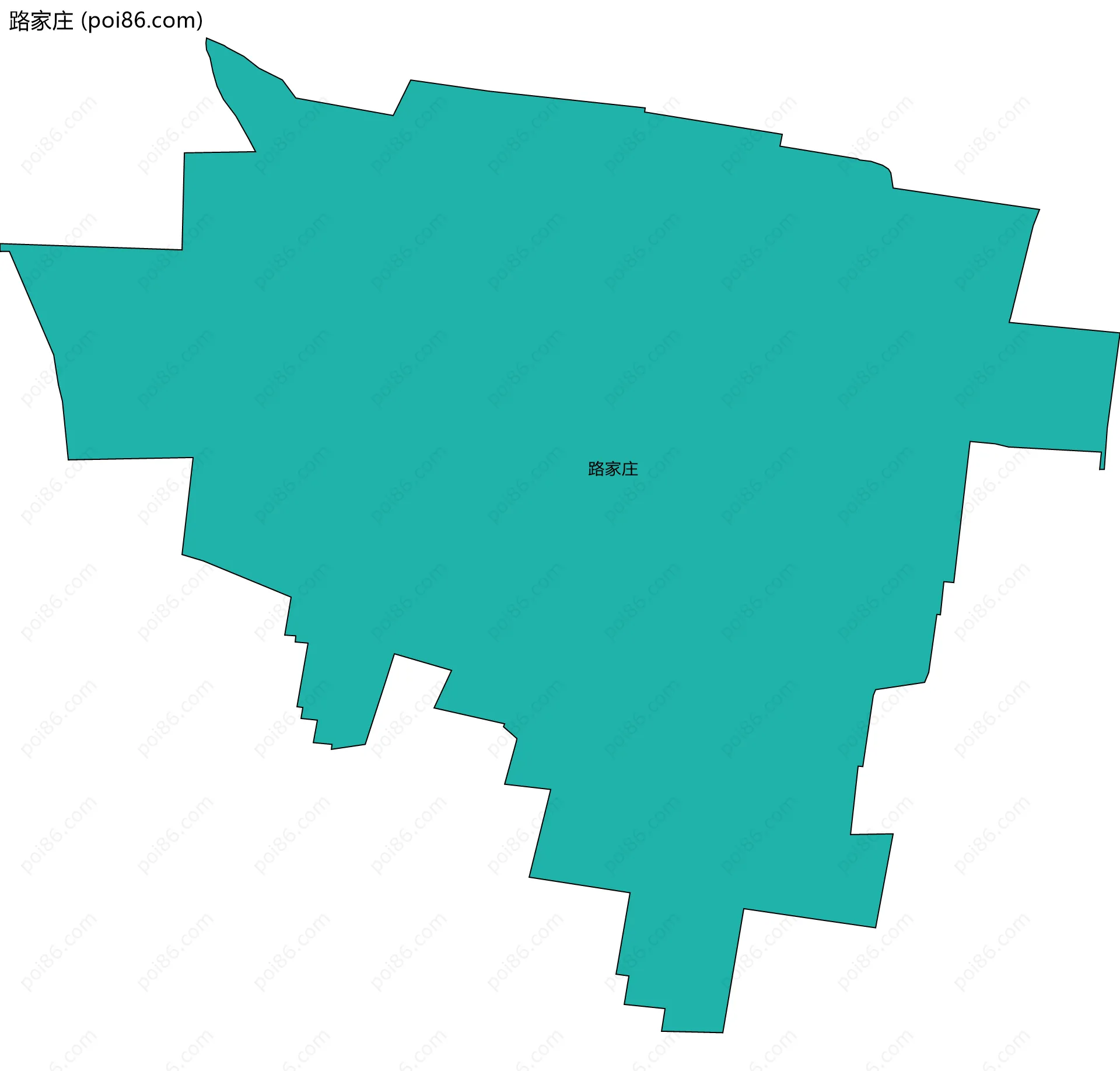 路家庄边界地图