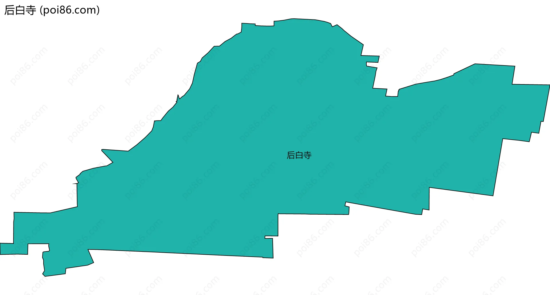 后白寺边界地图