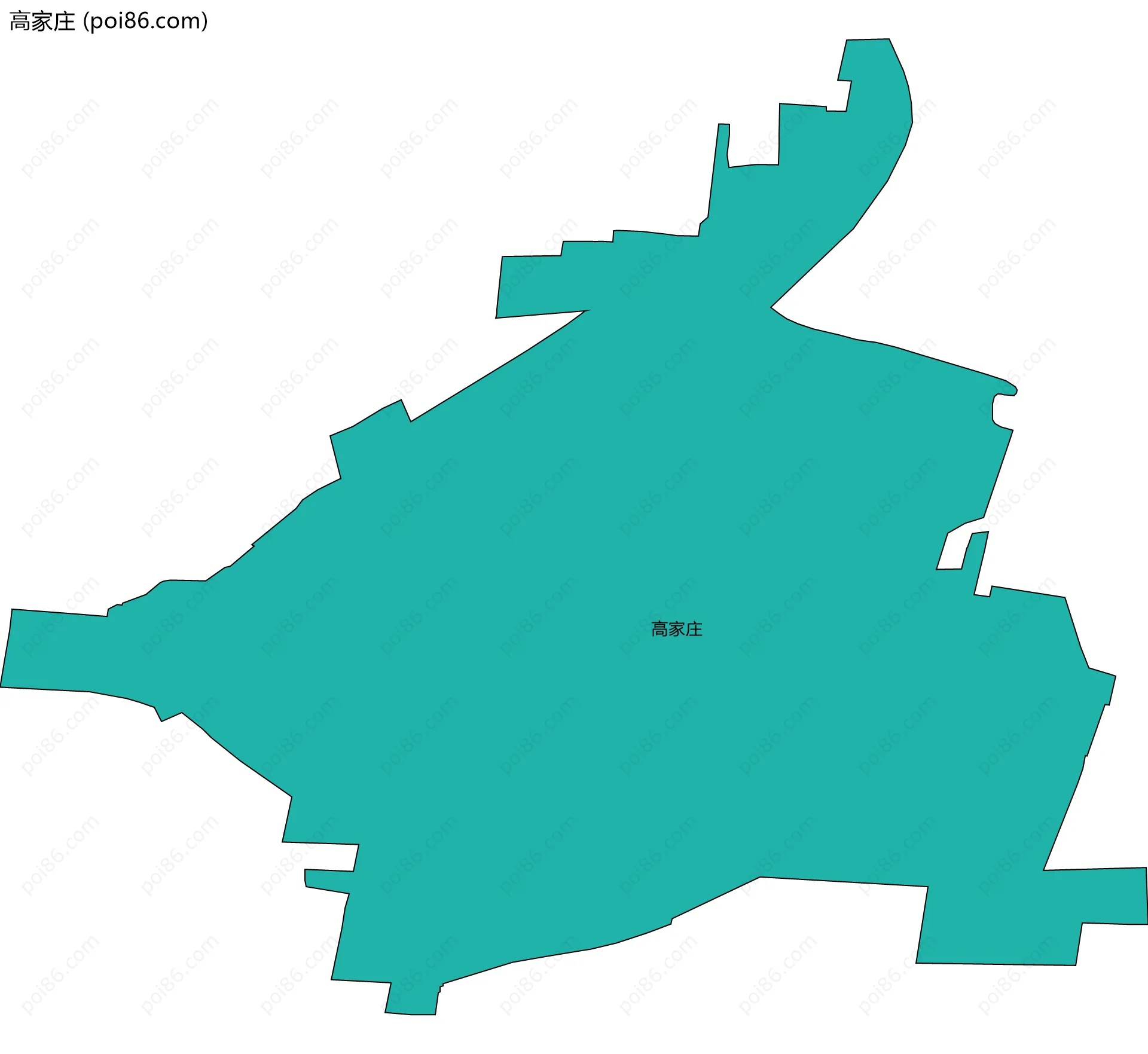 高家庄边界地图