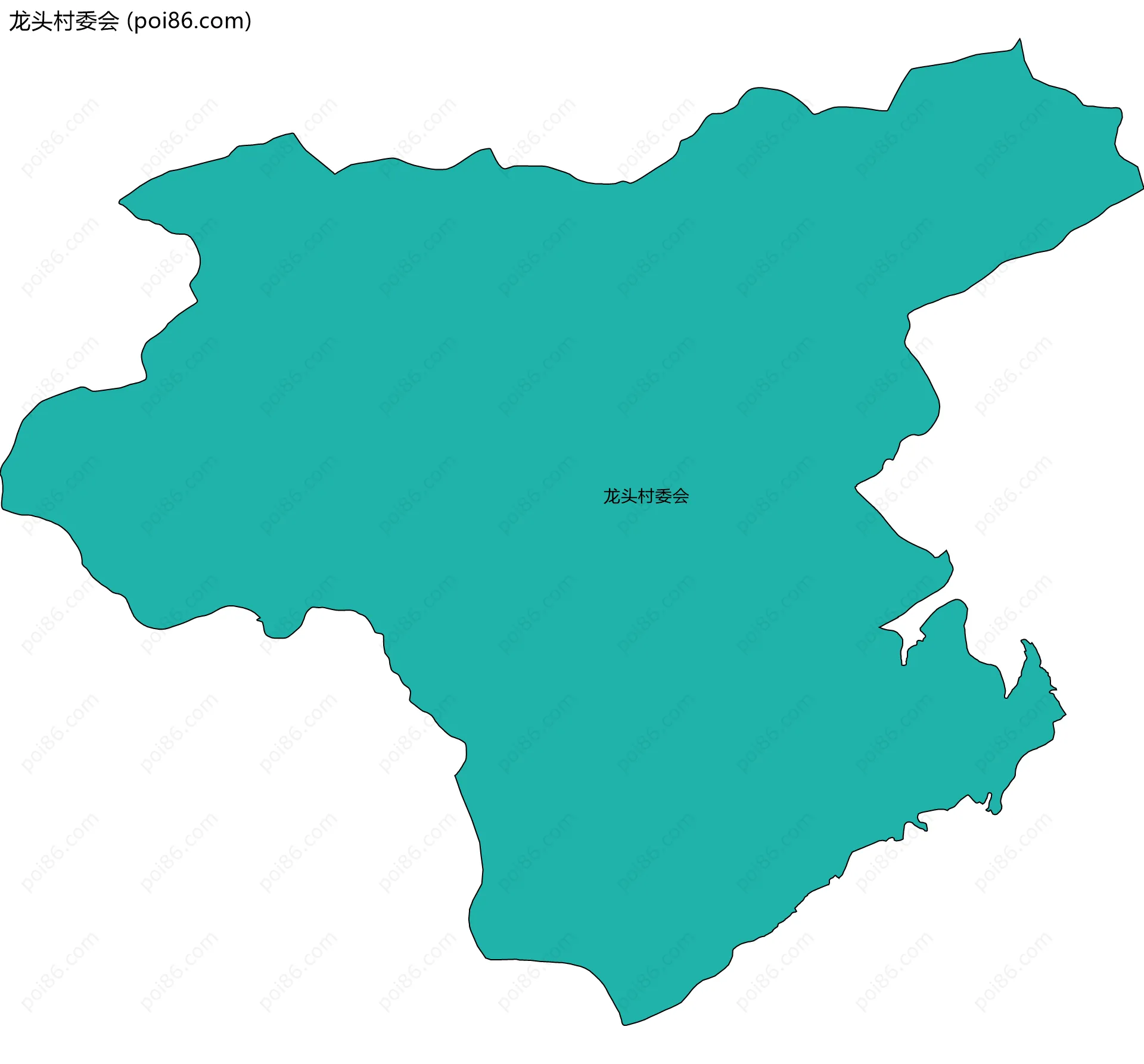 龙头村委会边界地图