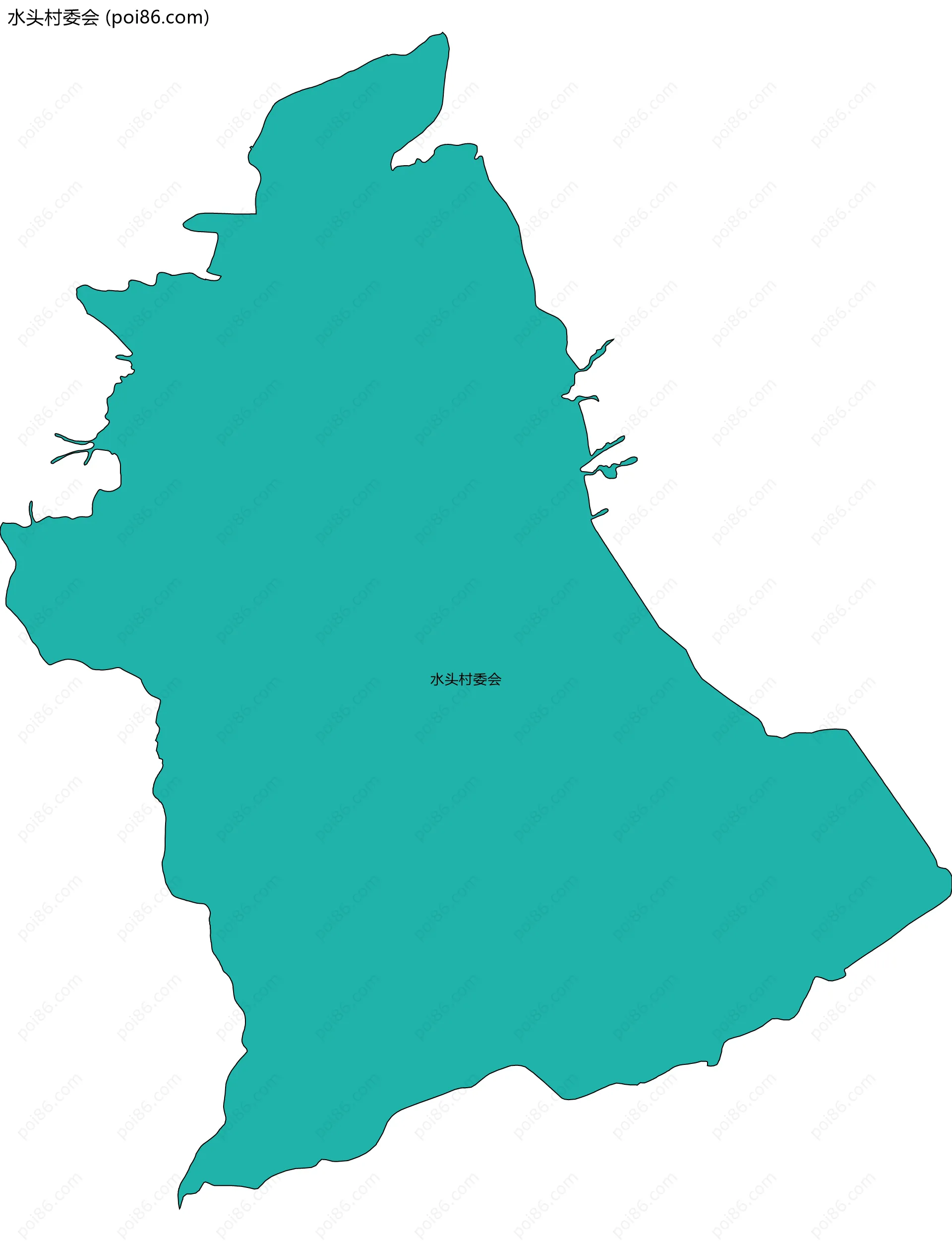 水头村委会边界地图