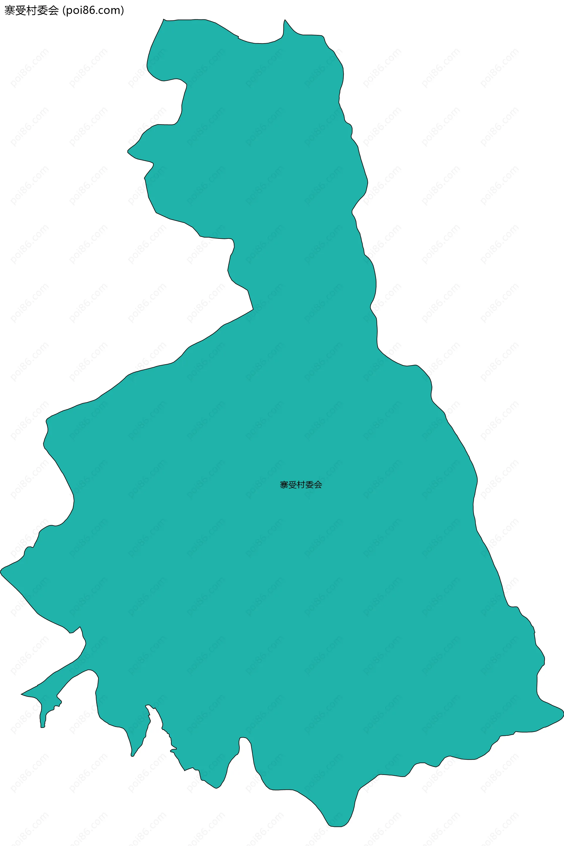 寨受村委会边界地图