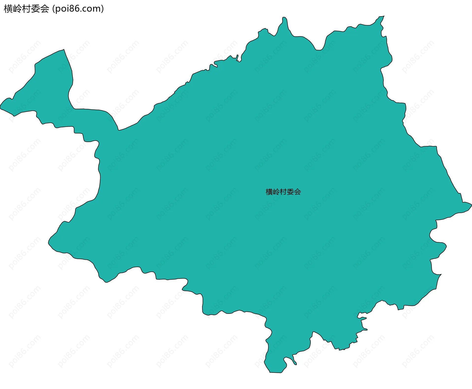 横岭村委会边界地图
