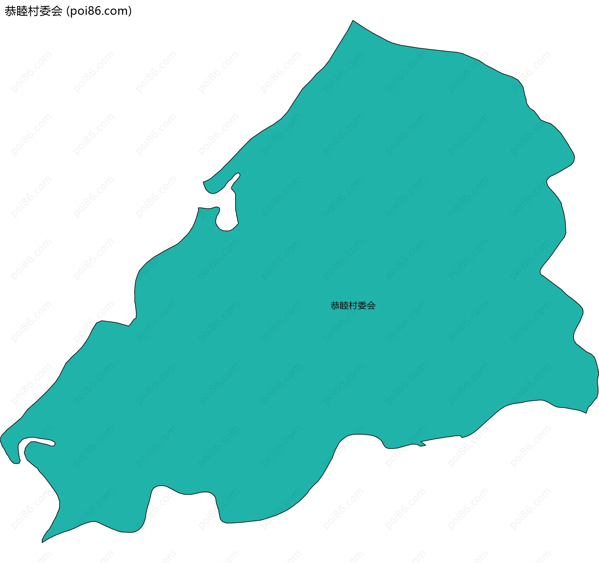恭睦村委会边界地图