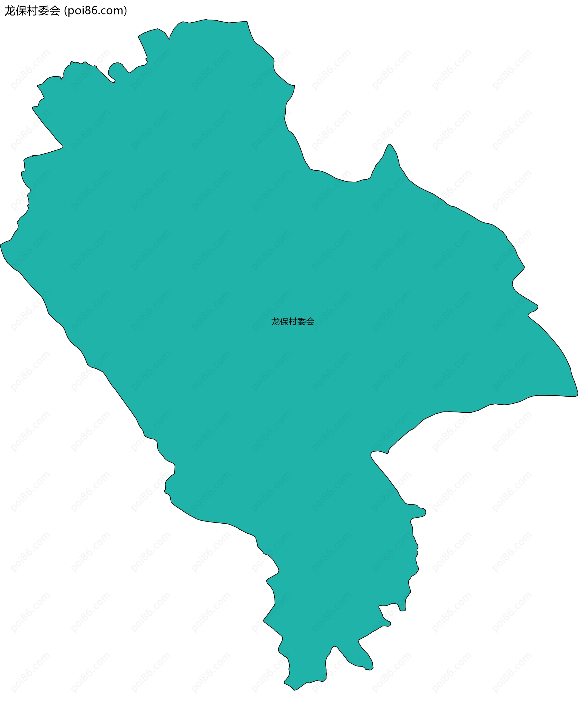 龙保村委会边界地图