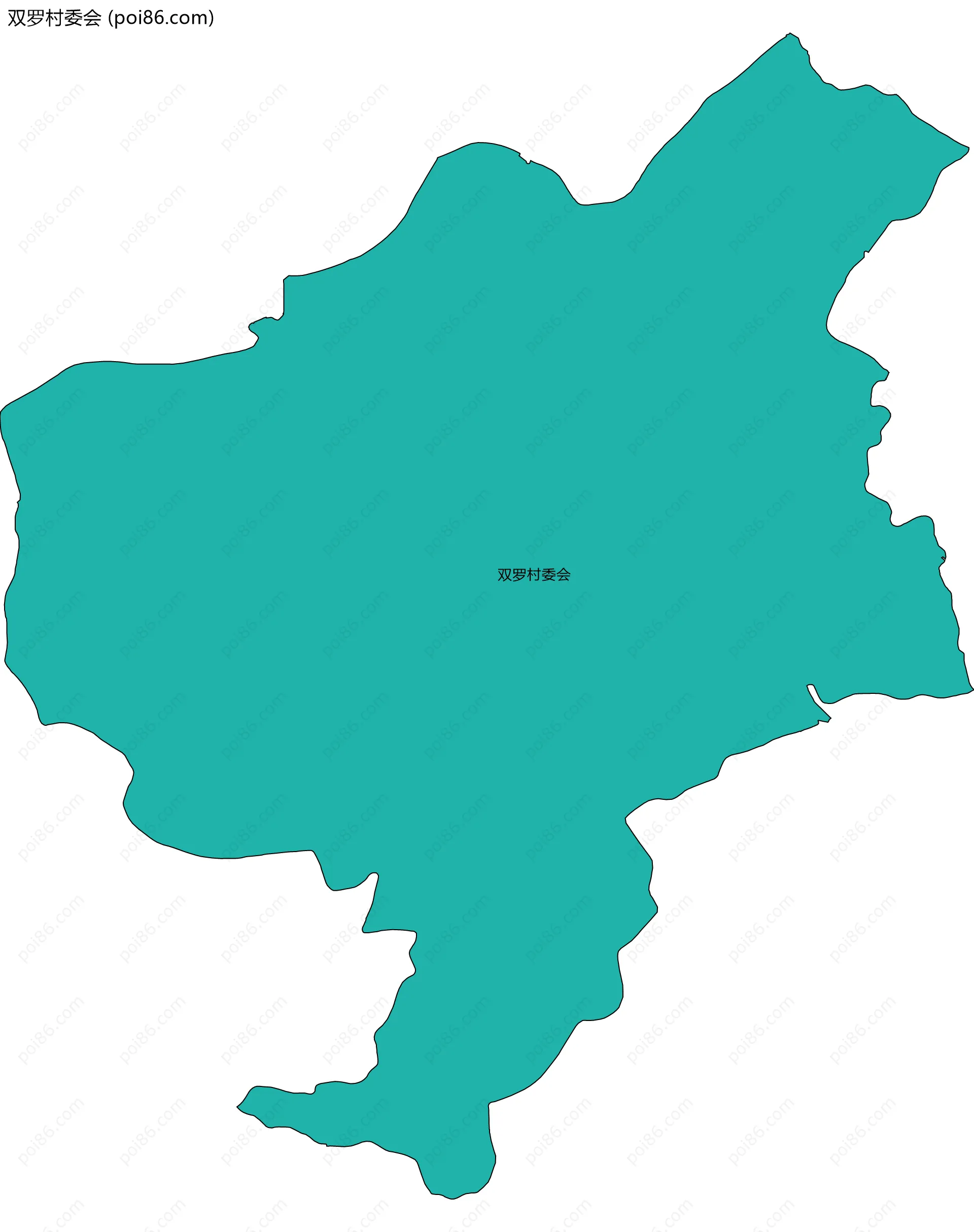 双罗村委会边界地图