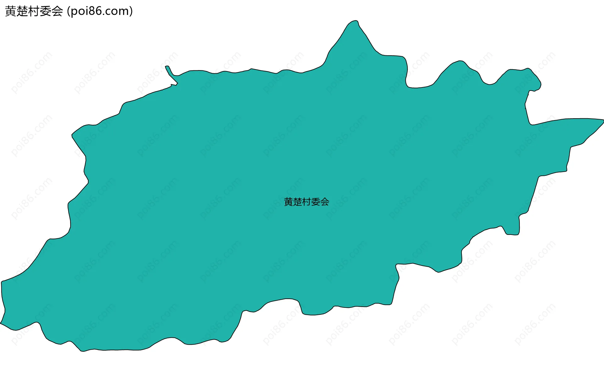 黄楚村委会边界地图