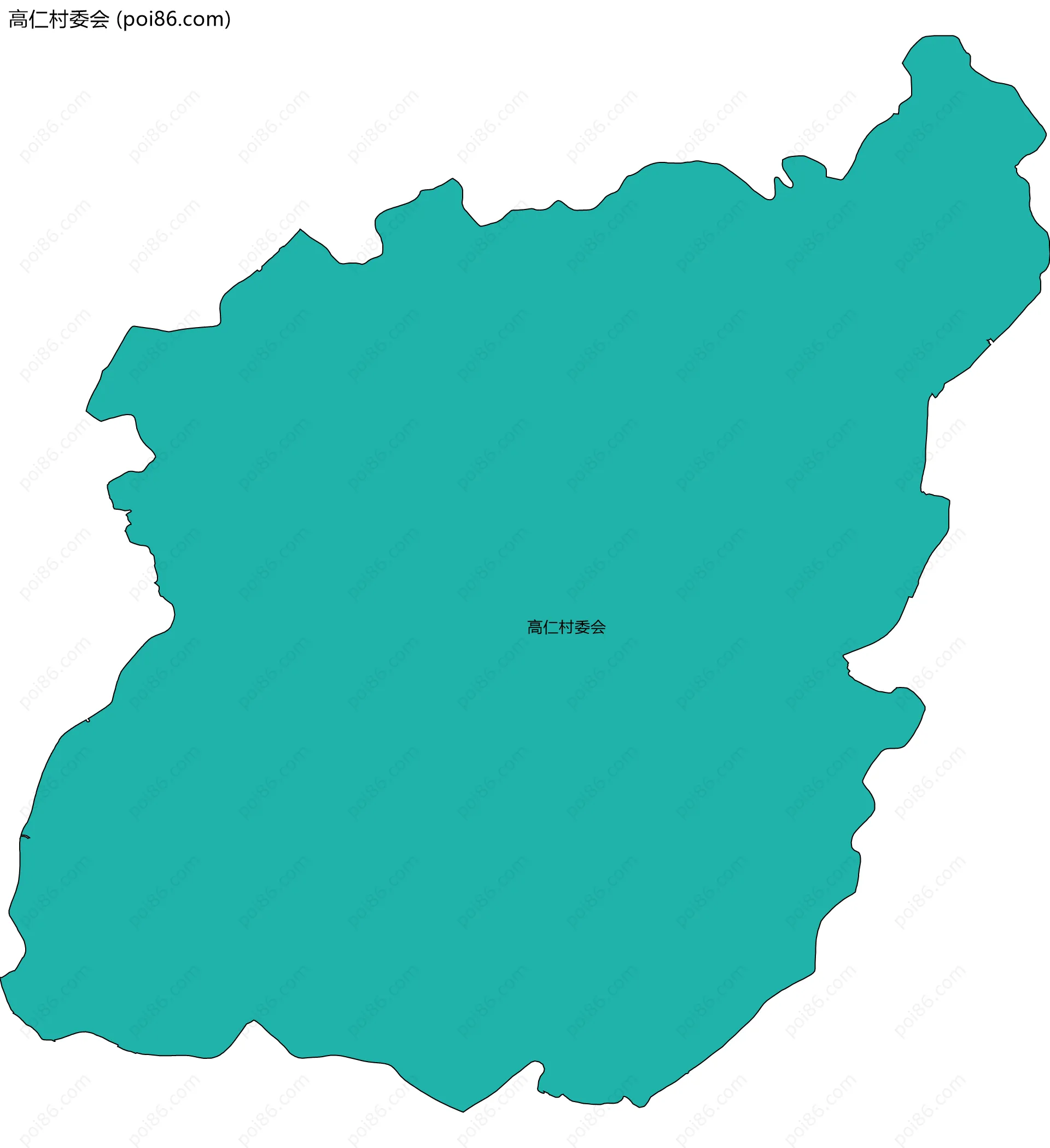 高仁村委会边界地图