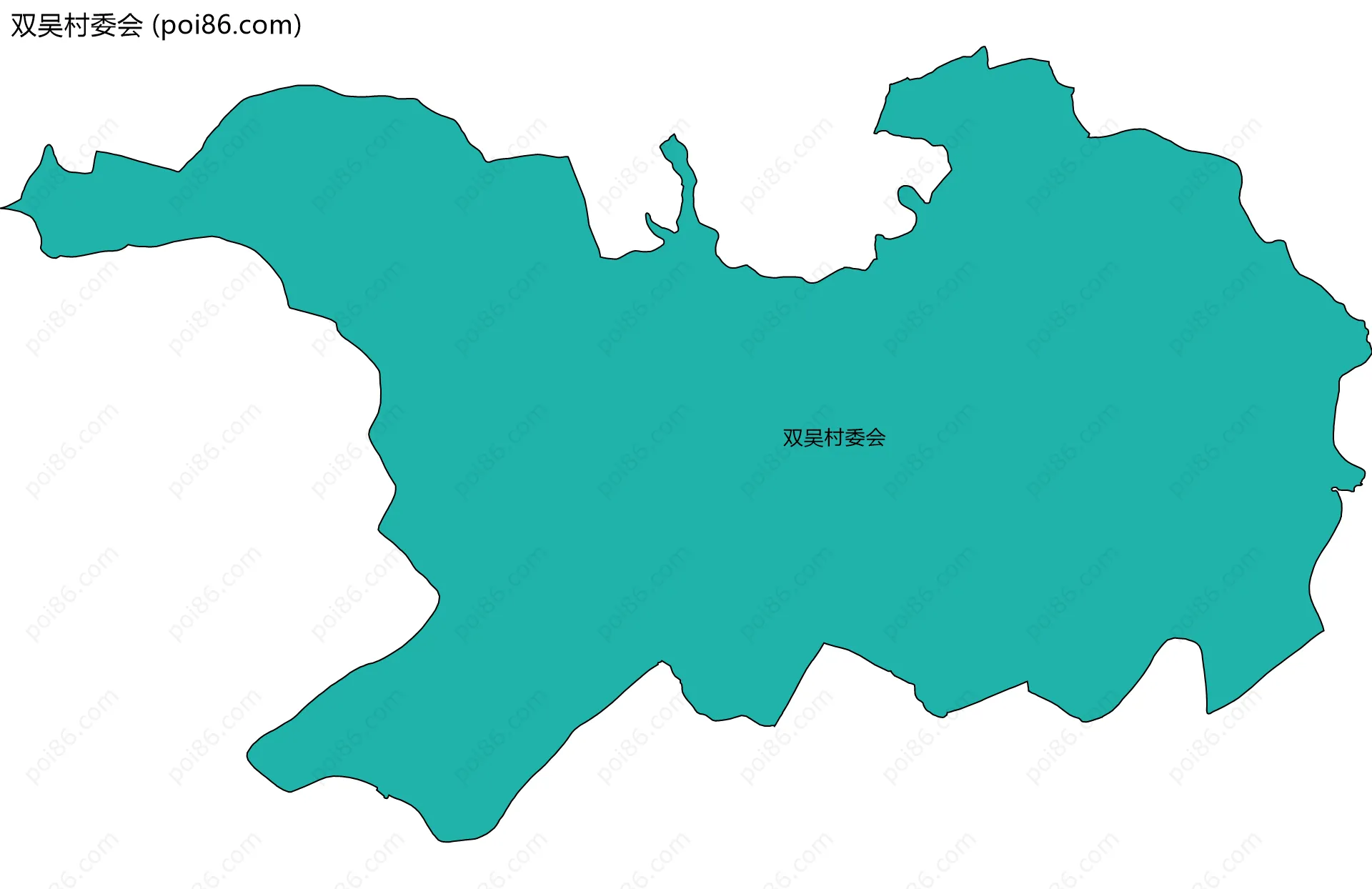 双吴村委会边界地图