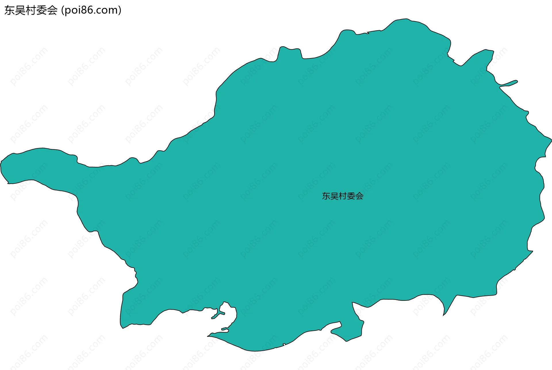 东吴村委会边界地图