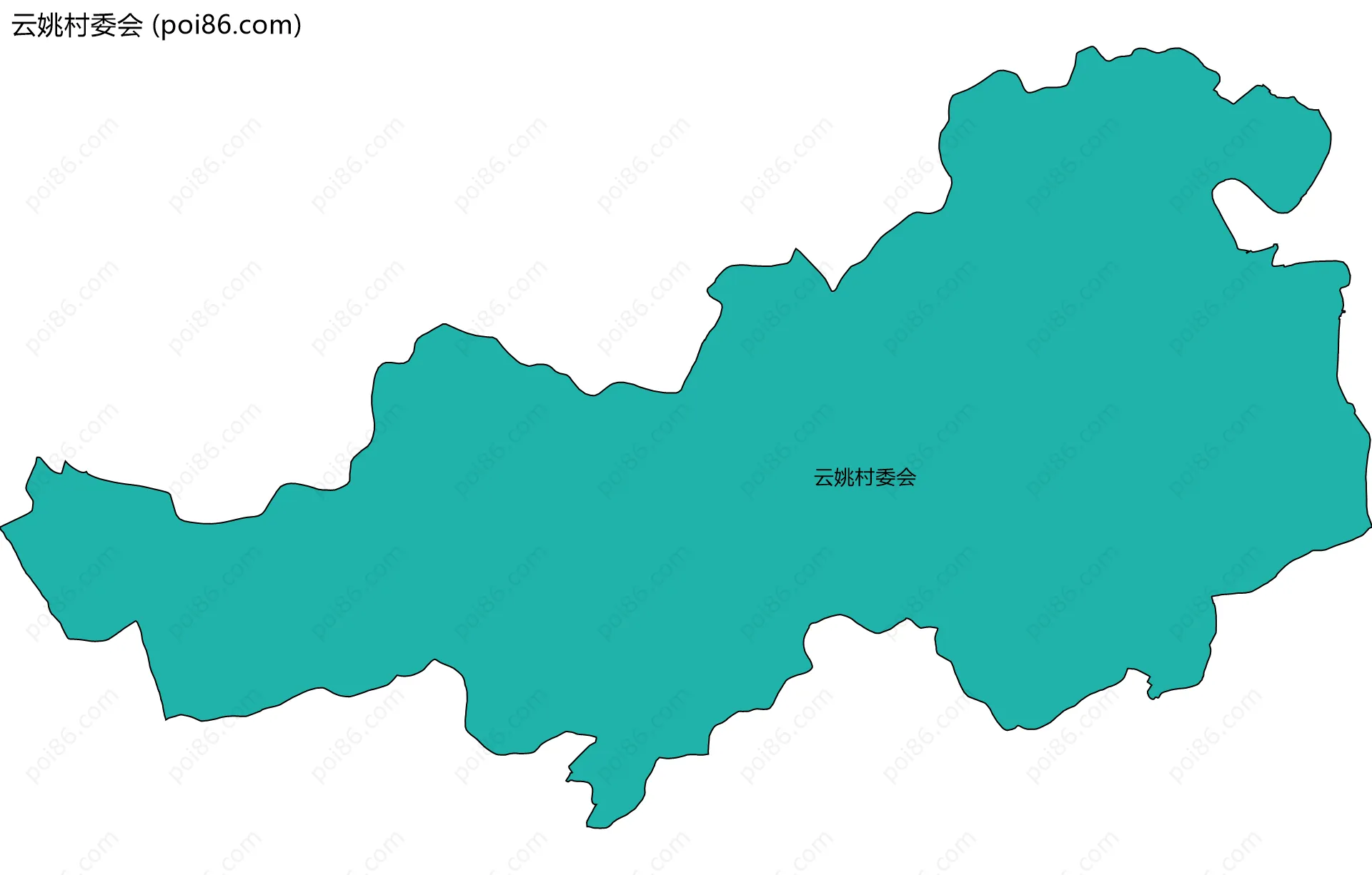 云姚村委会边界地图