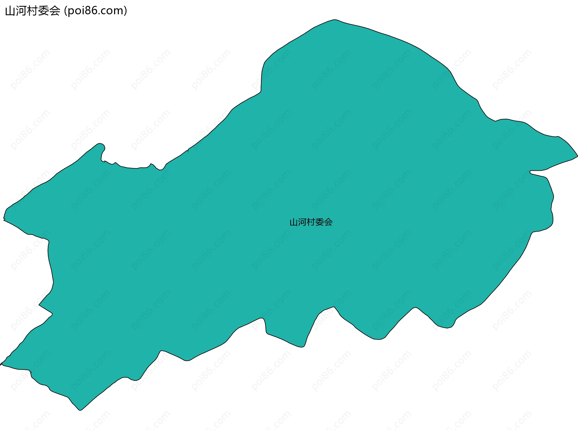 山河村委会边界地图