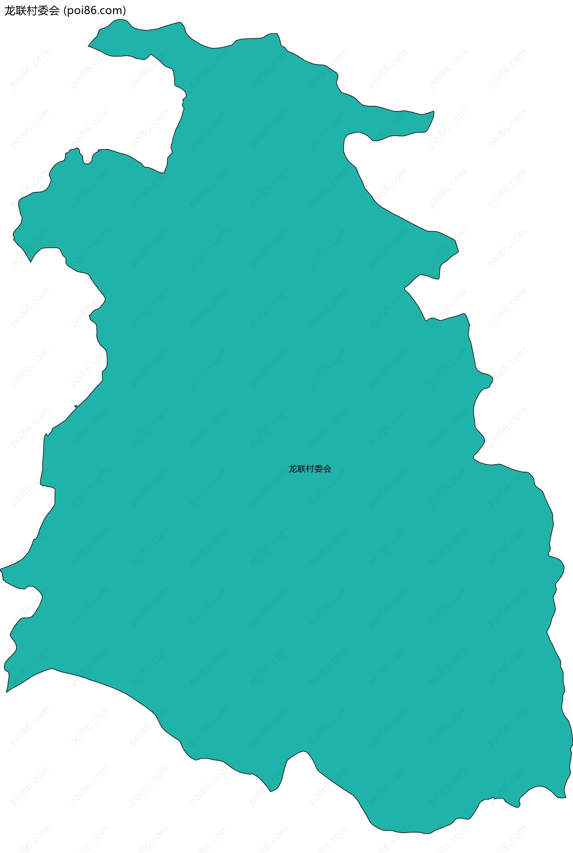 龙联村委会边界地图