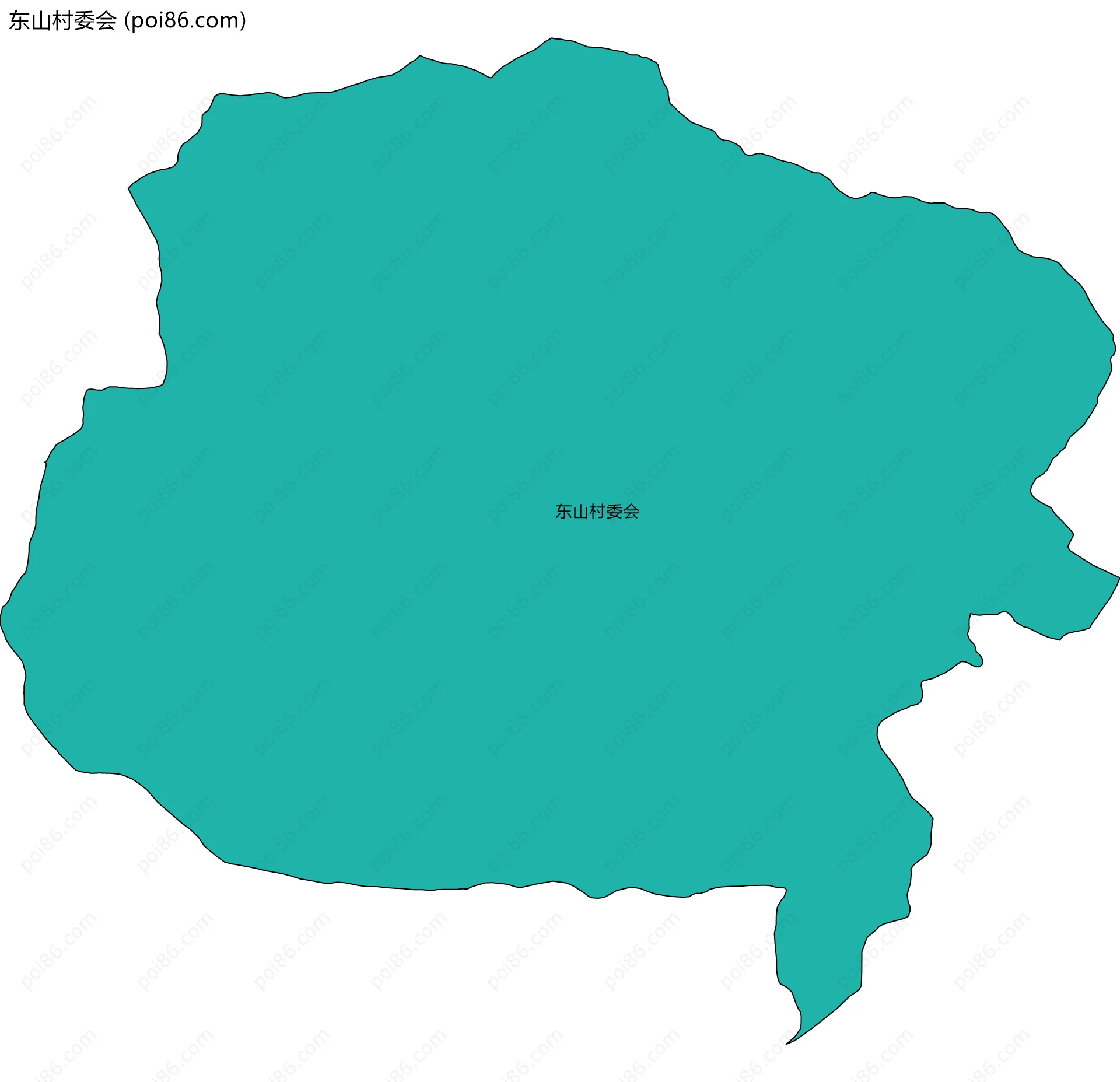 东山村委会边界地图