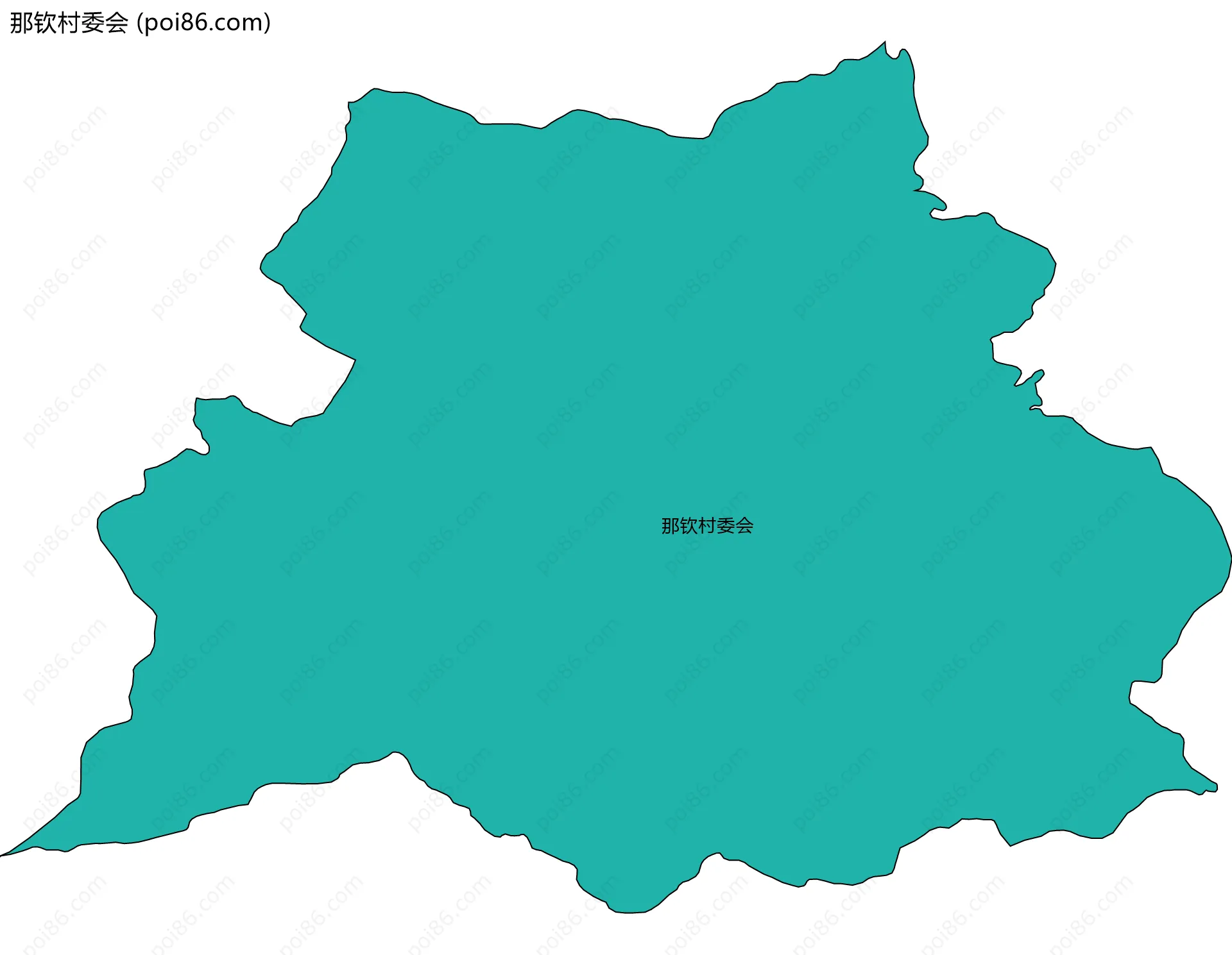 那钦村委会边界地图