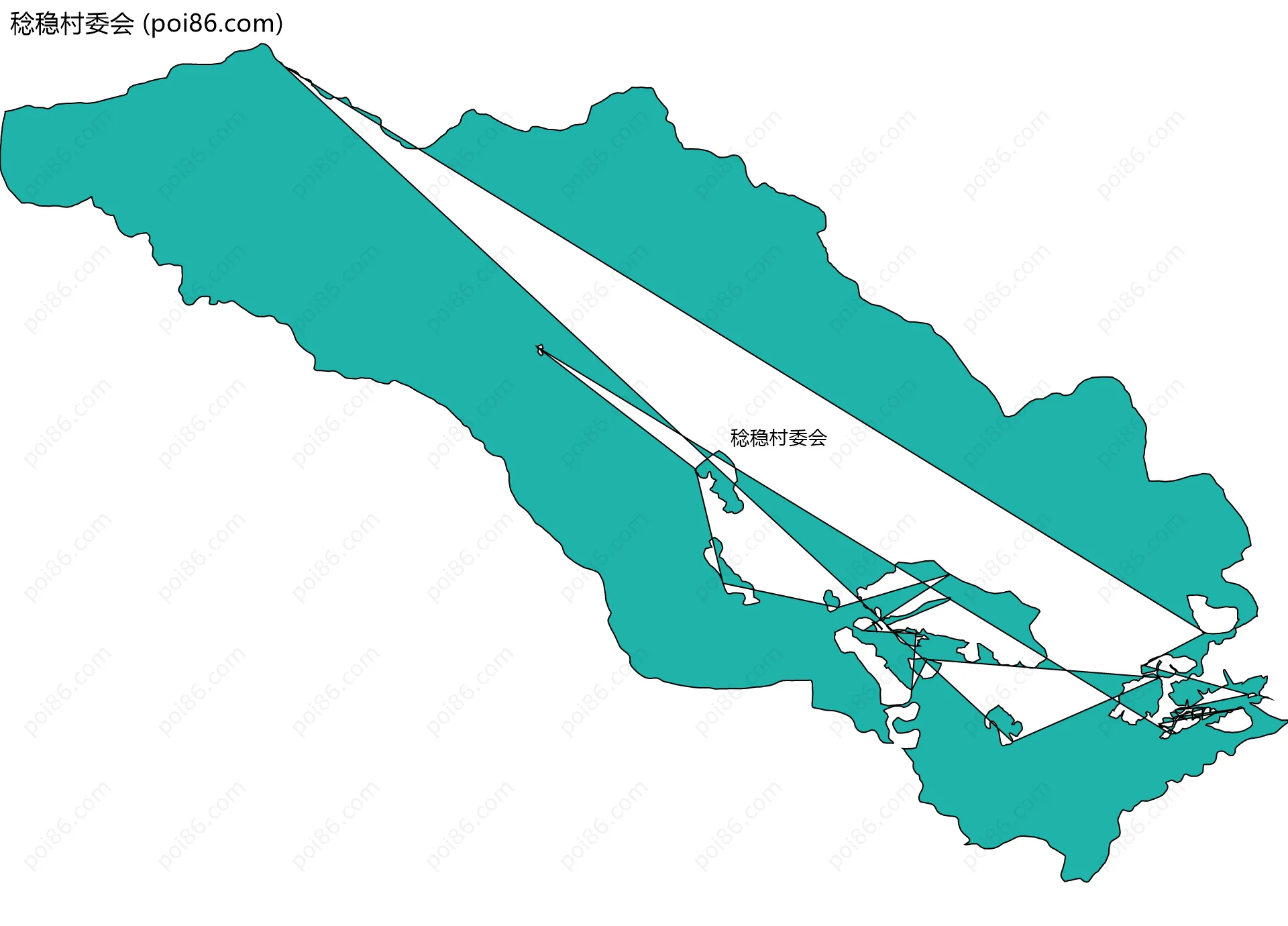 稔稳村委会边界地图