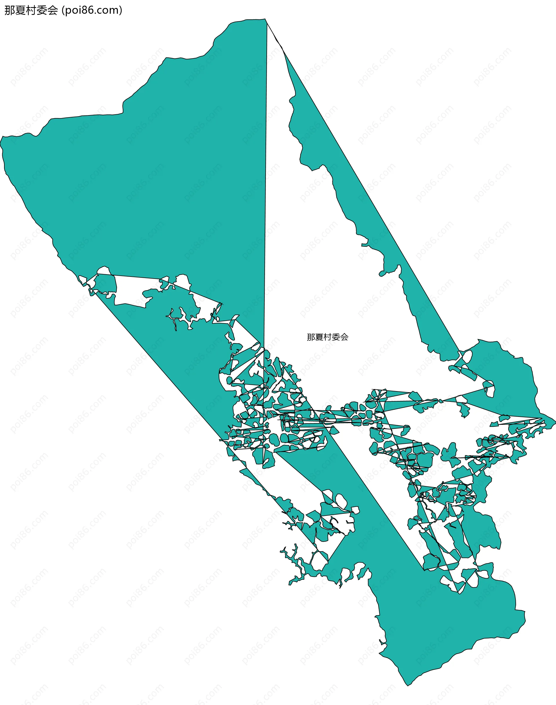 那夏村委会边界地图