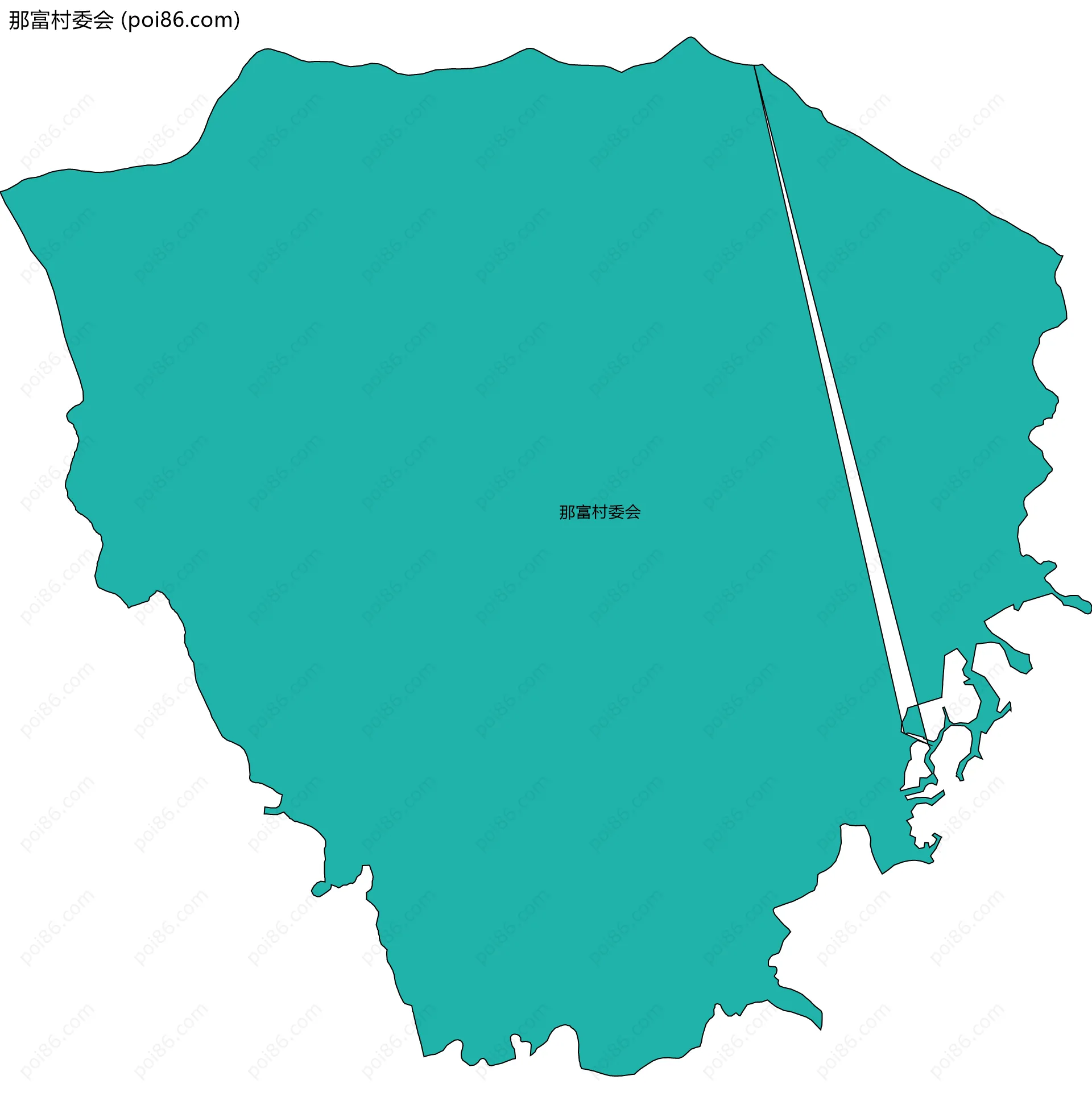 那富村委会边界地图