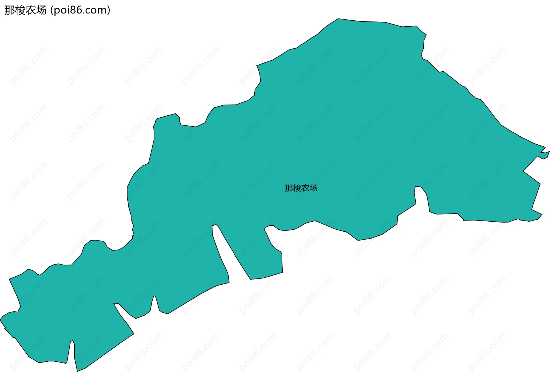 那梭农场边界地图