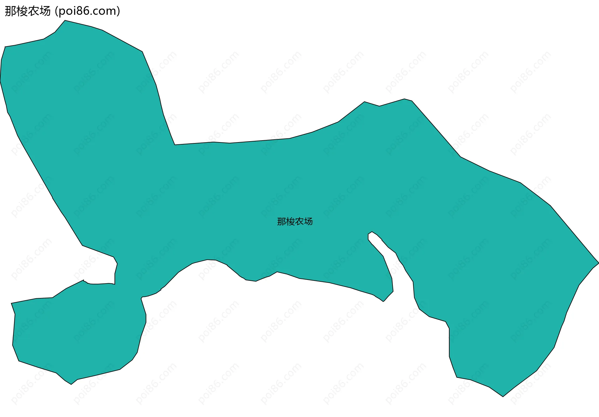 那梭农场边界地图